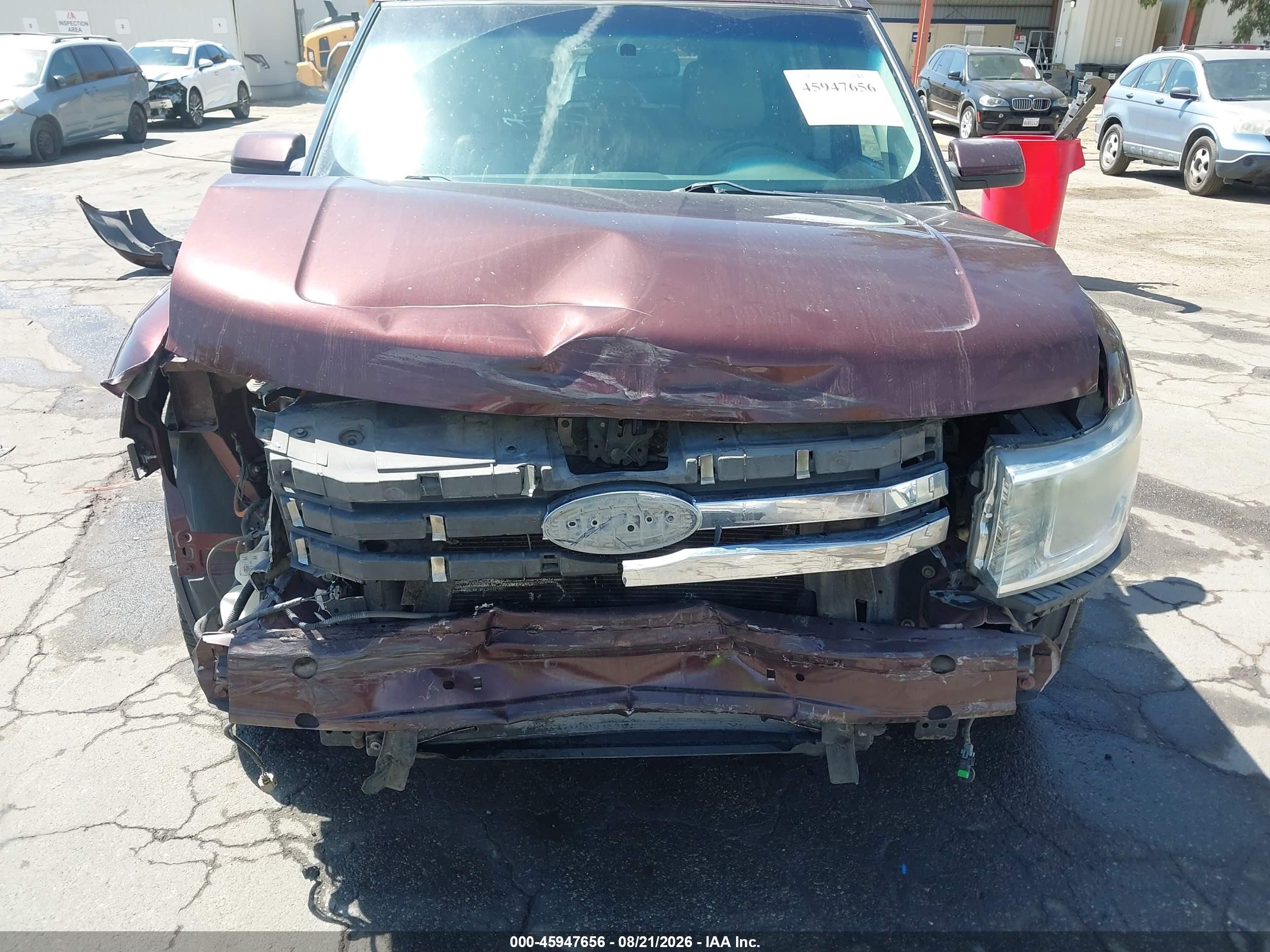 2012 Ford Flex Sel Burgundy vin: 2FMGK5CC9CBD22792