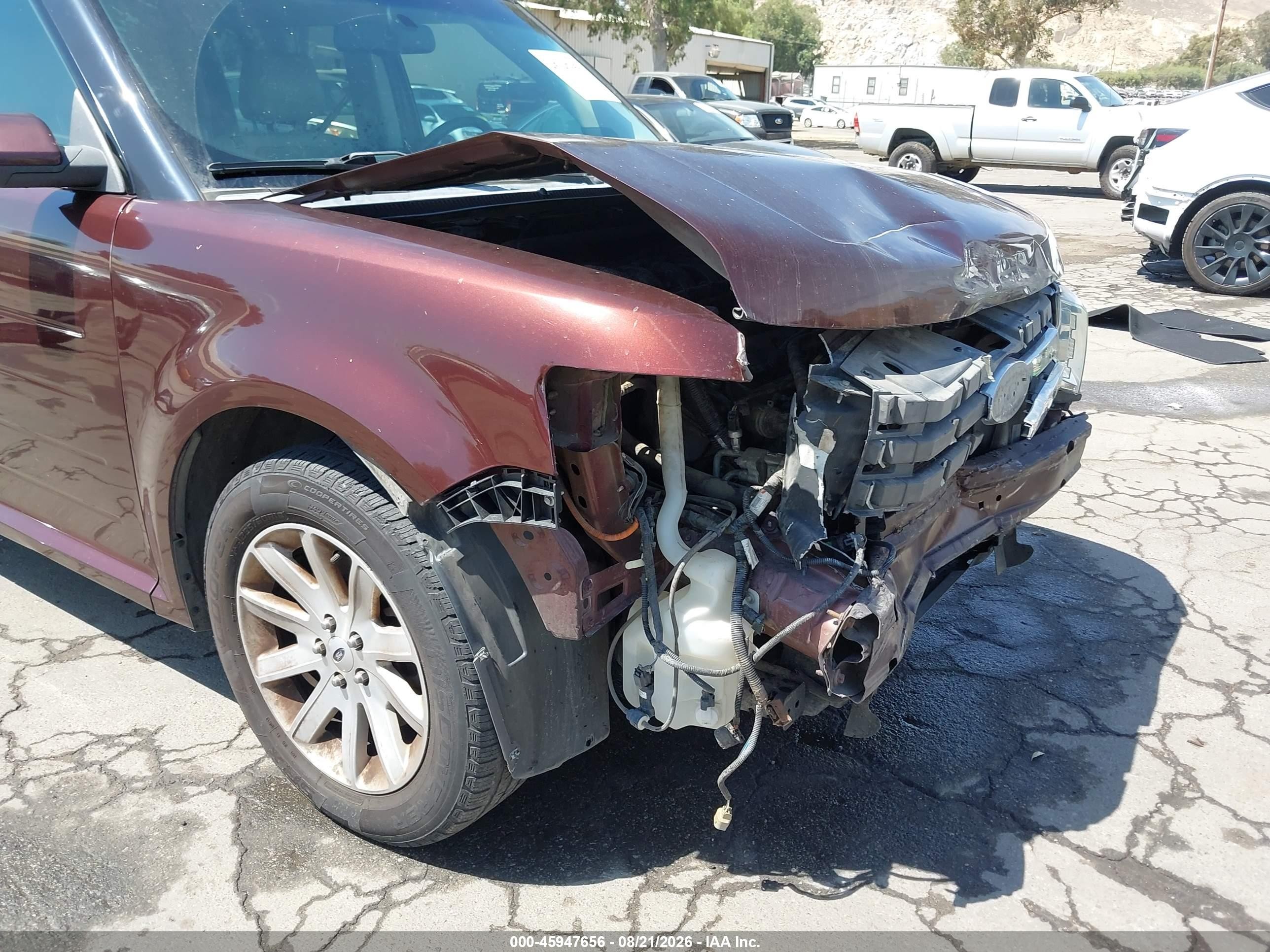 2012 Ford Flex Sel Burgundy vin: 2FMGK5CC9CBD22792