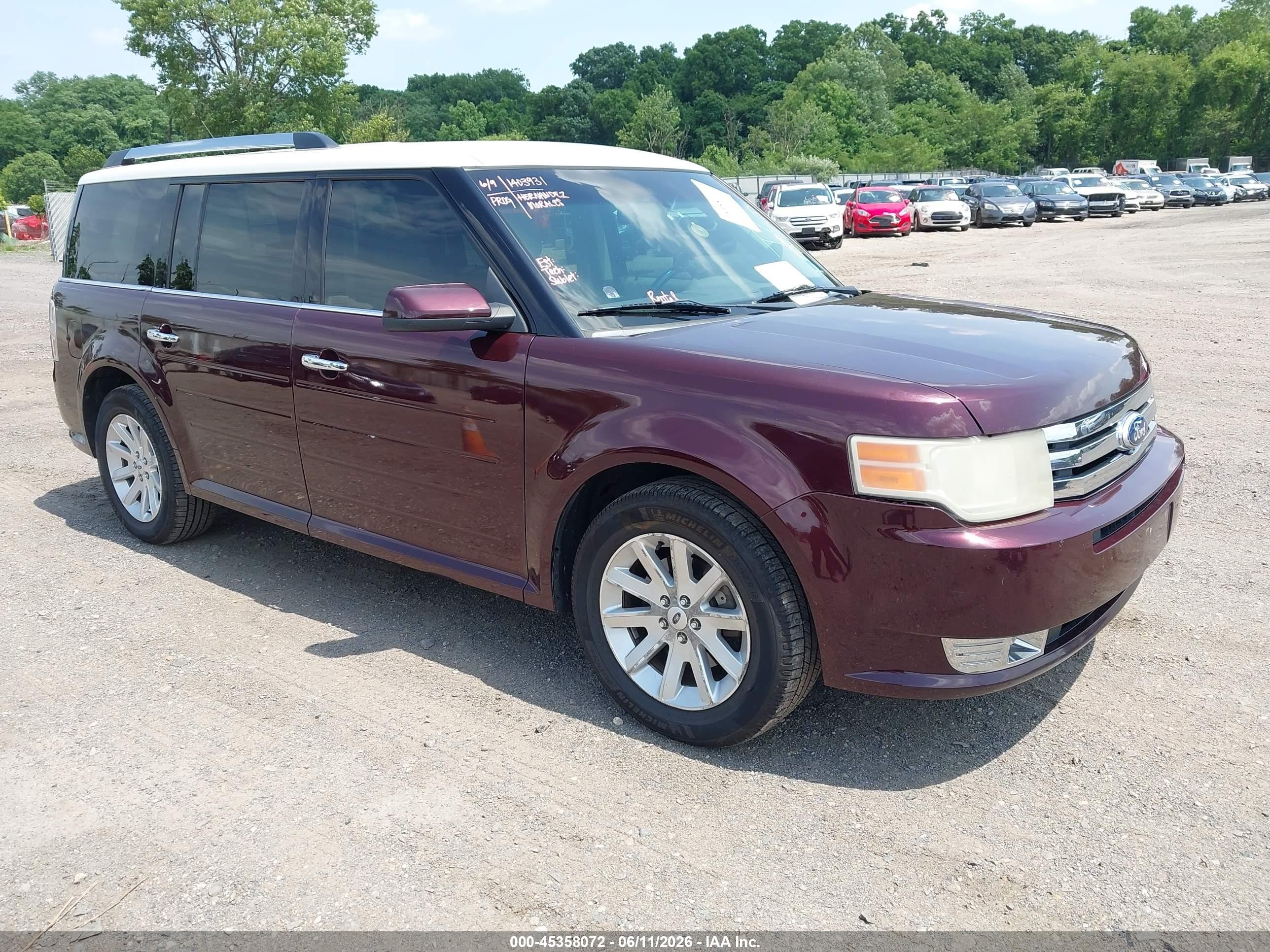 2011 Ford Flex Sel Red vin: 2FMGK5CCXBBD29622
