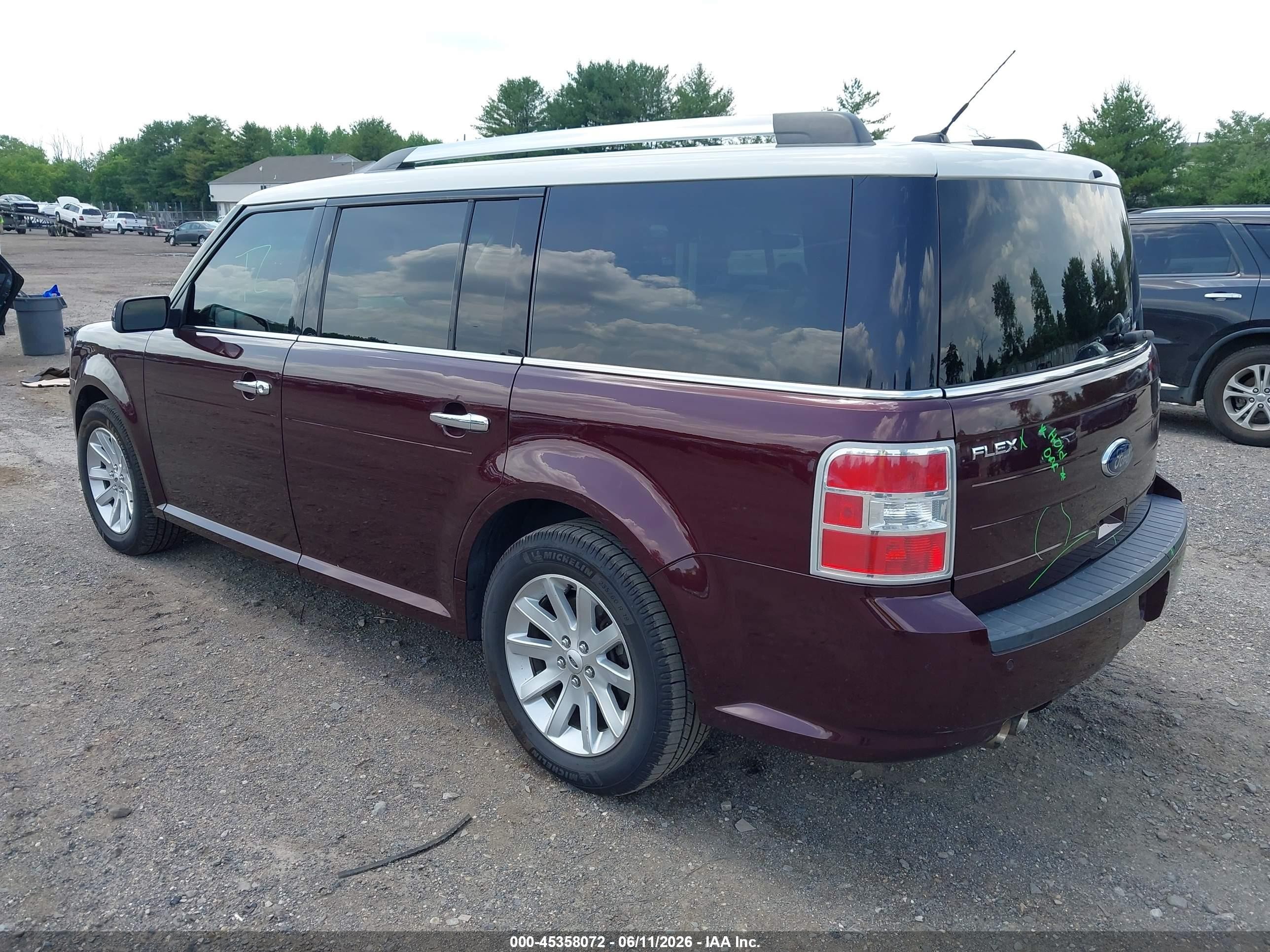 2011 Ford Flex Sel Red vin: 2FMGK5CCXBBD29622