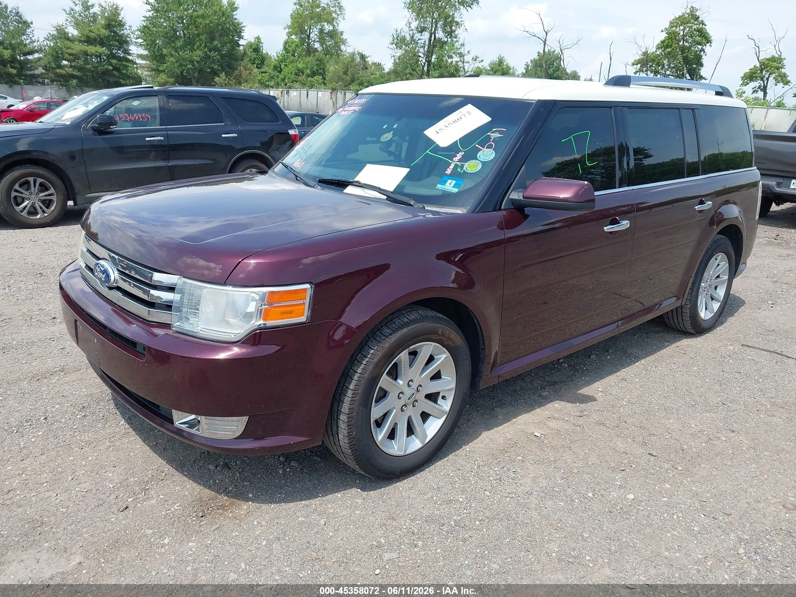 2011 Ford Flex Sel Red vin: 2FMGK5CCXBBD29622