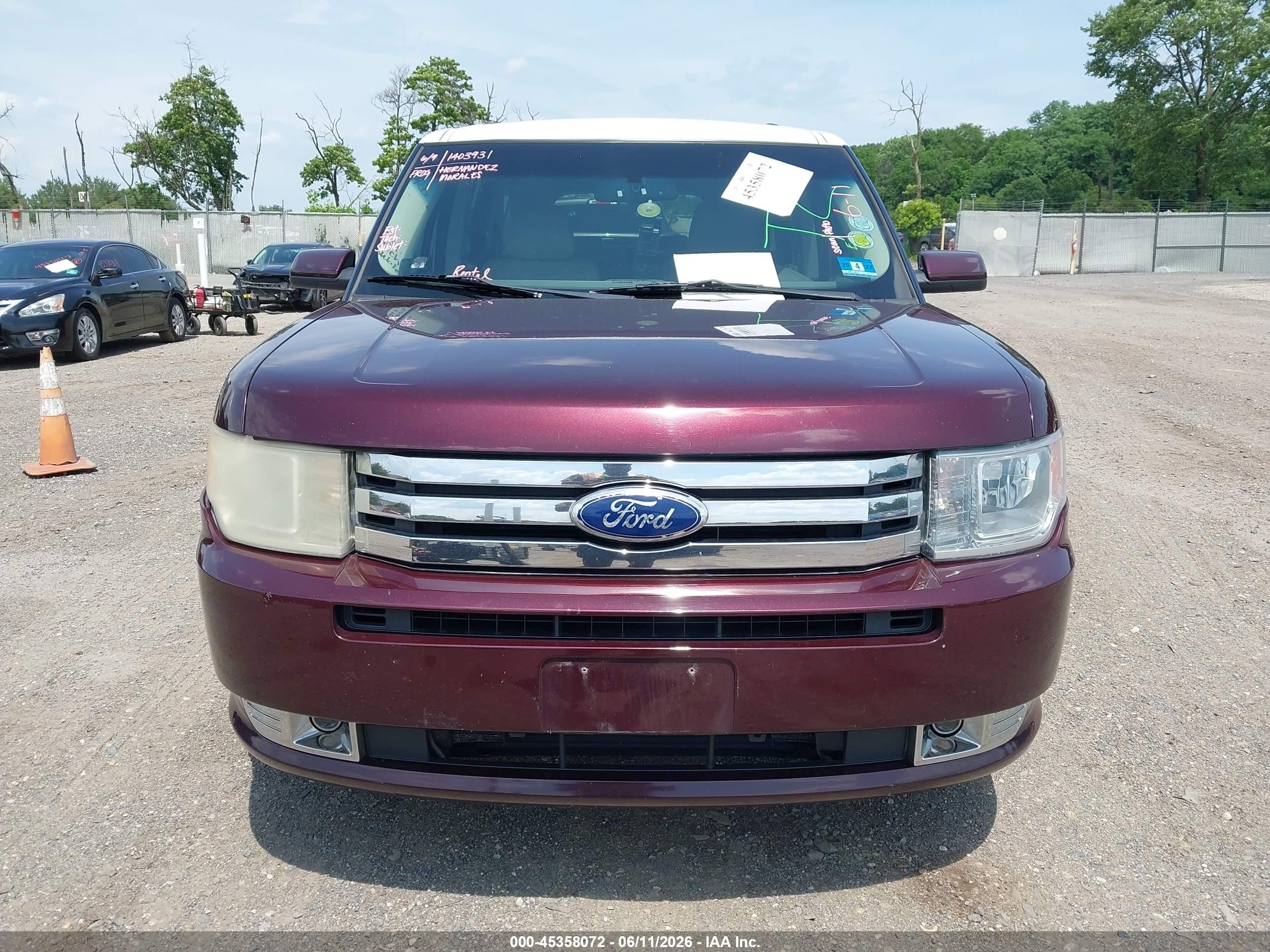 2011 Ford Flex Sel Red vin: 2FMGK5CCXBBD29622