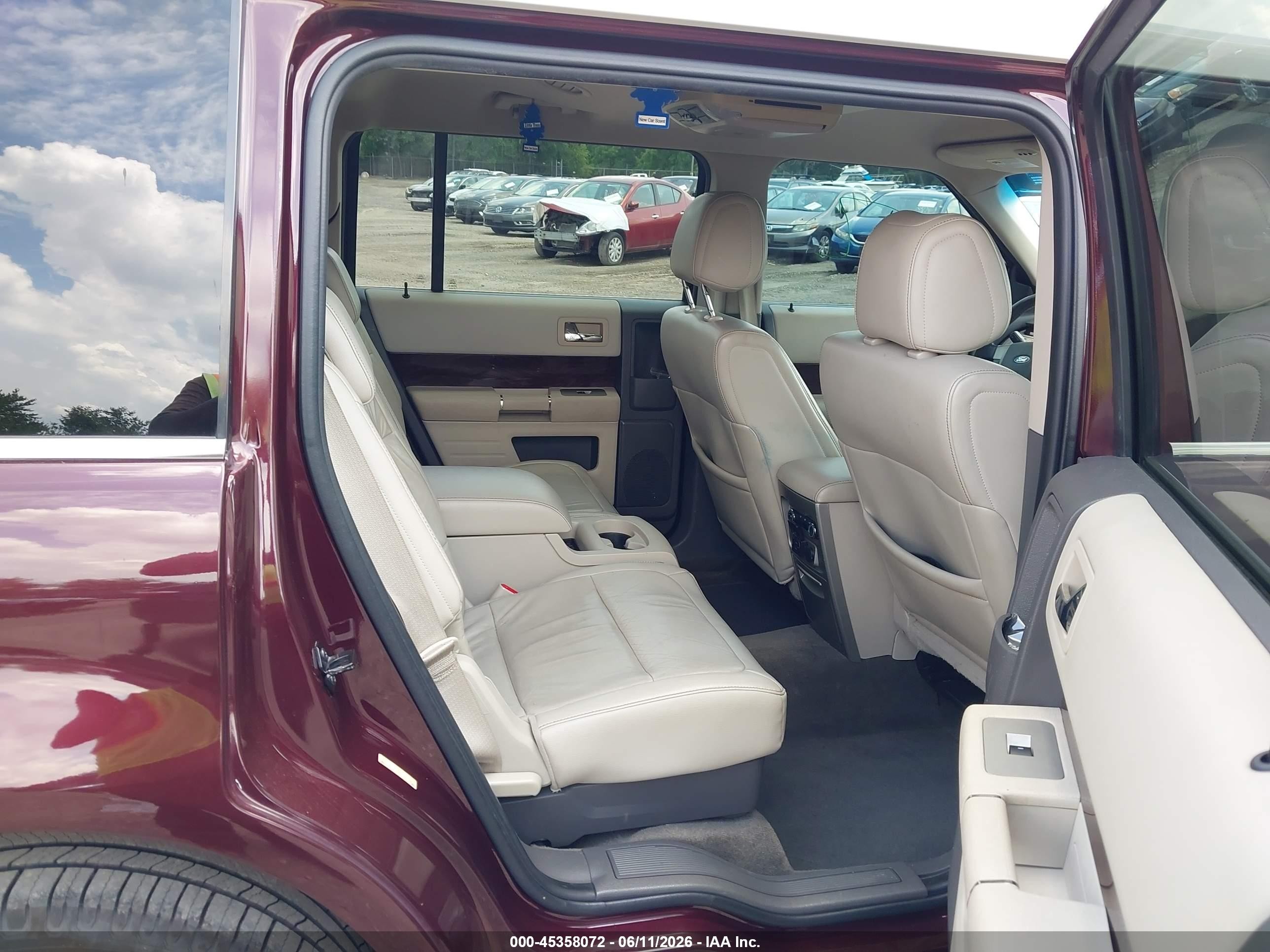 2011 Ford Flex Sel Red vin: 2FMGK5CCXBBD29622