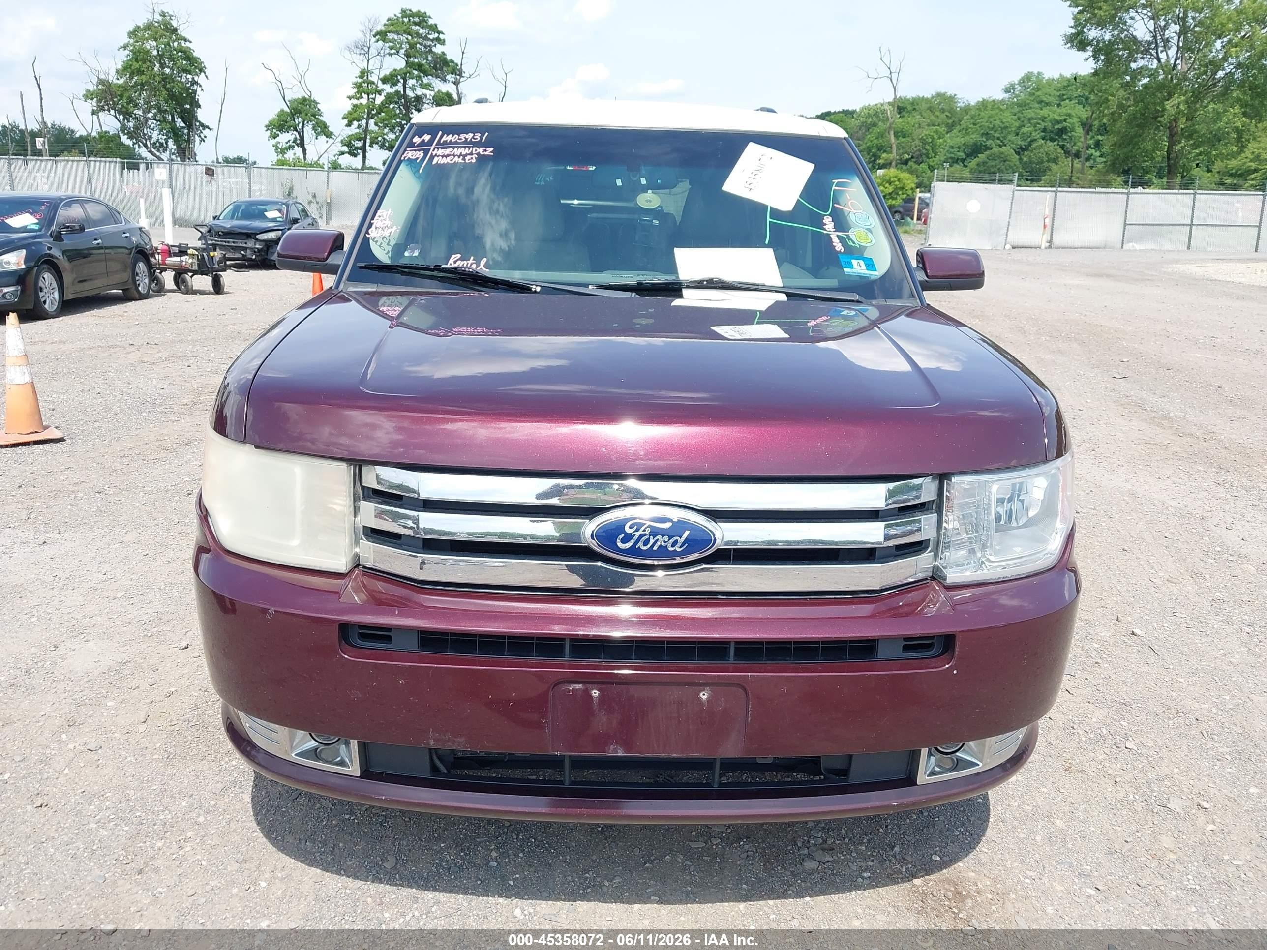 2011 Ford Flex Sel Red vin: 2FMGK5CCXBBD29622