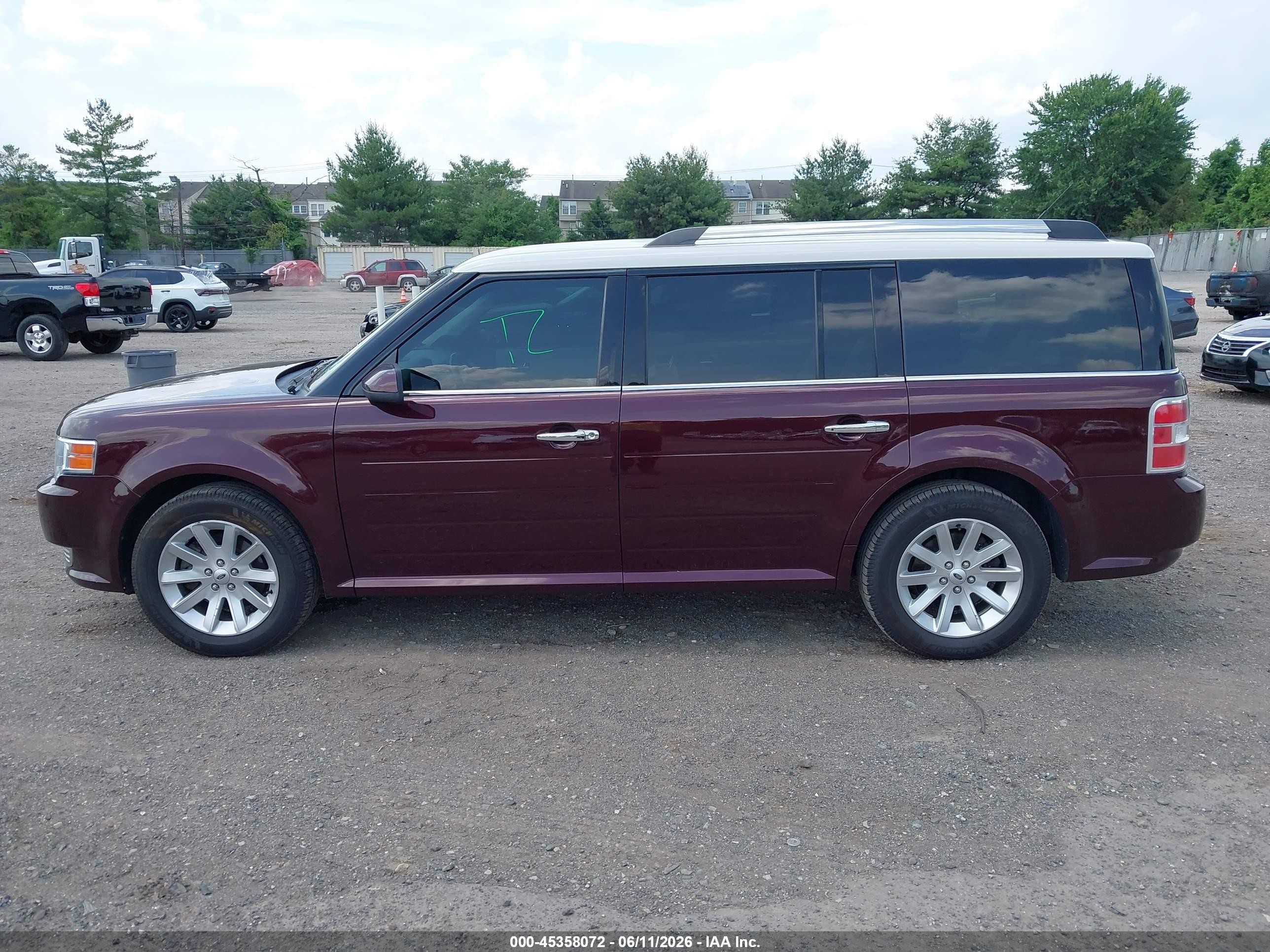 2011 Ford Flex Sel Red vin: 2FMGK5CCXBBD29622