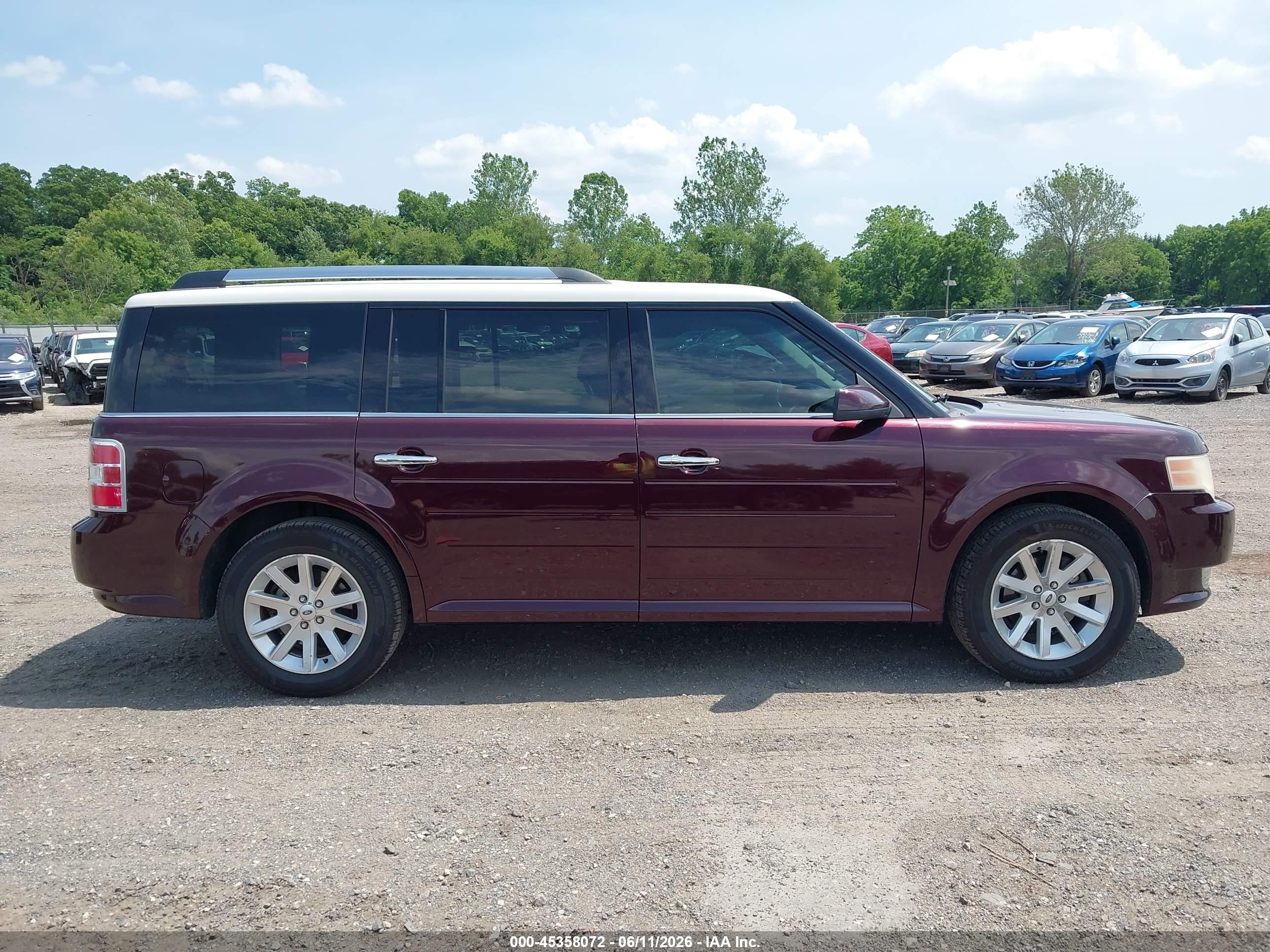 2011 Ford Flex Sel Red vin: 2FMGK5CCXBBD29622