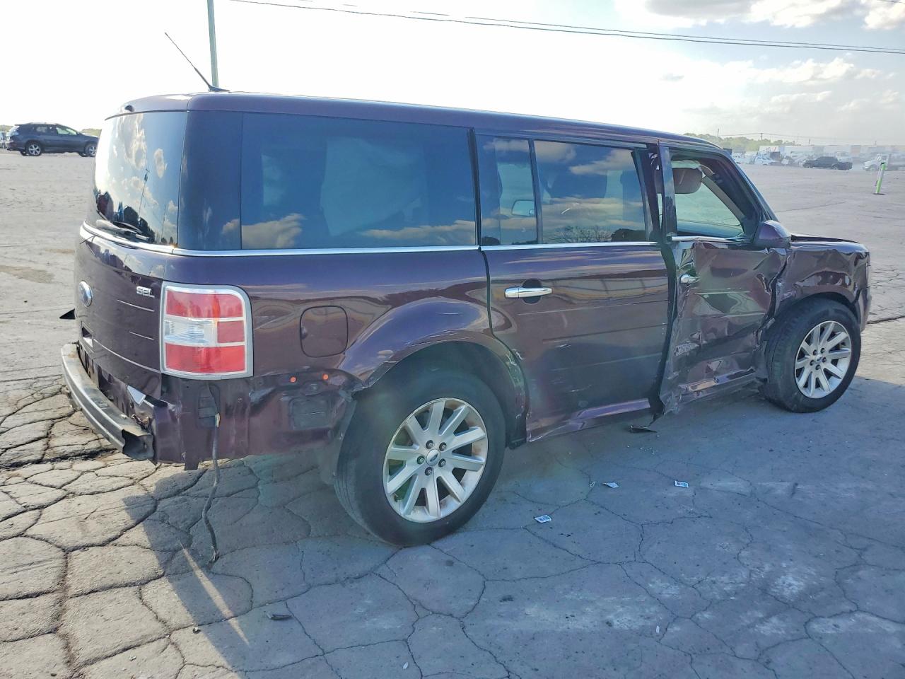 2011 Ford Flex Sel Burgundy vin: 2FMGK5CCXBBD35498