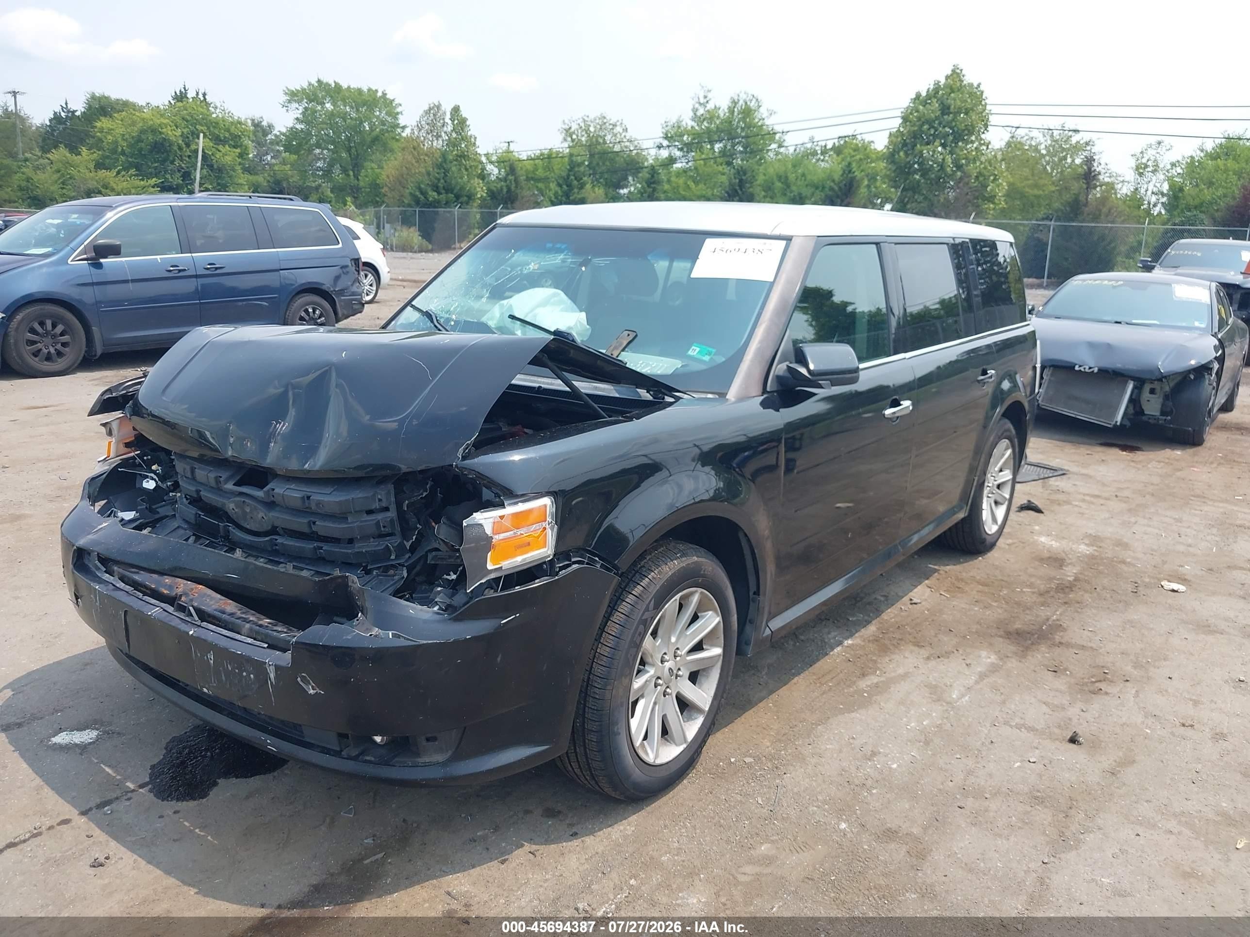 2012 Ford Flex Sel Black vin: 2FMGK5CCXCBD08240
