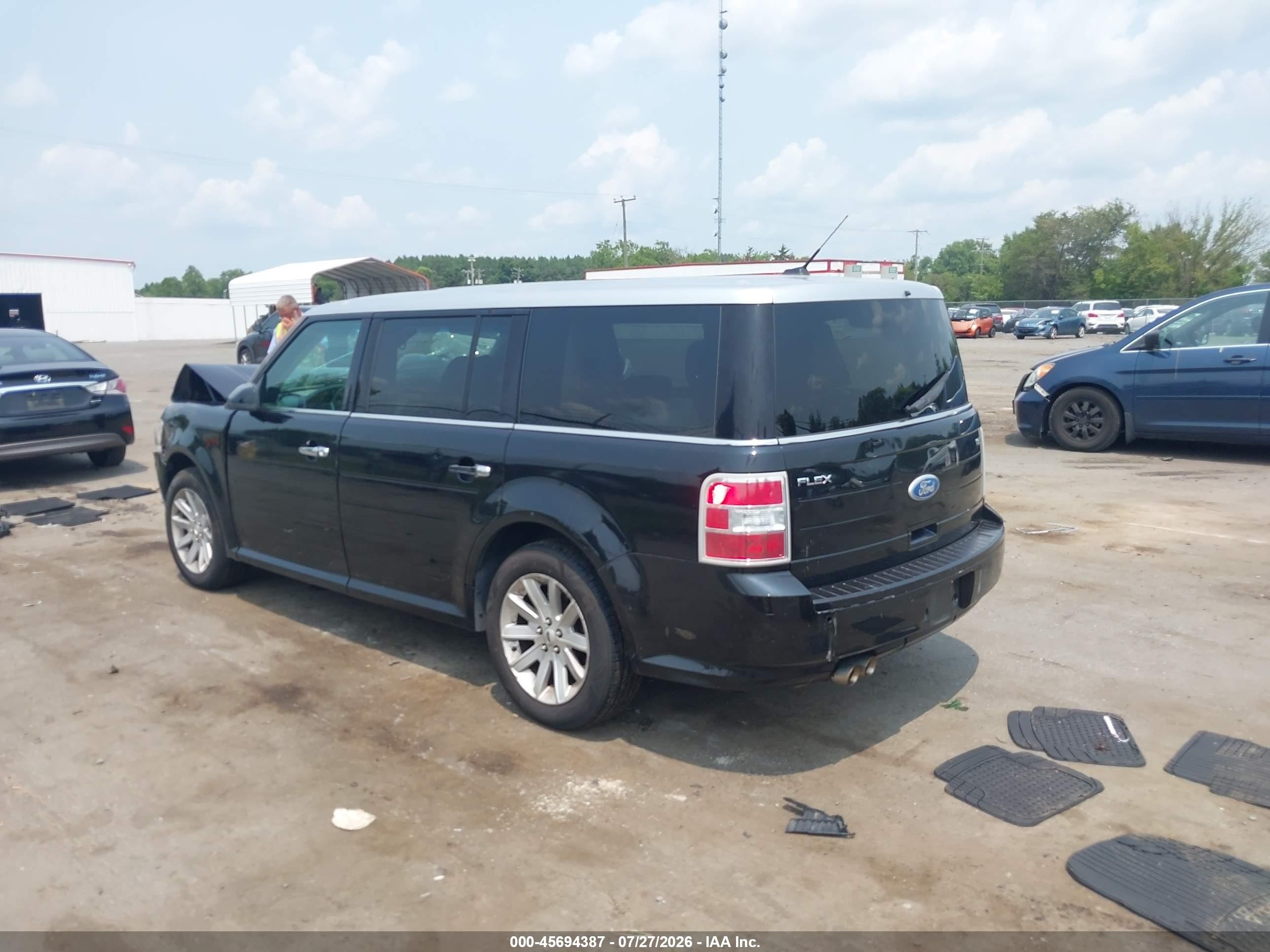2012 Ford Flex Sel Black vin: 2FMGK5CCXCBD08240