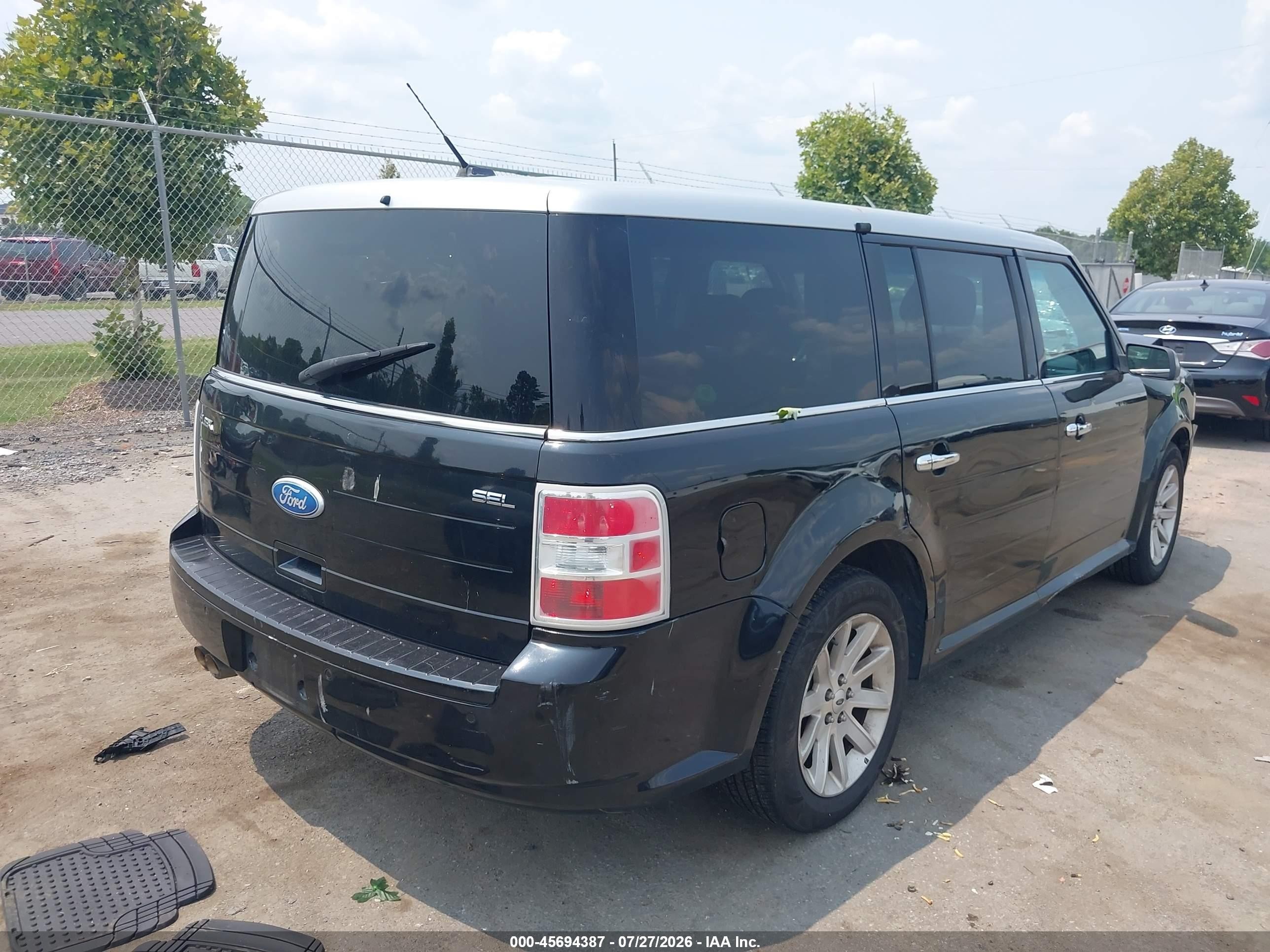 2012 Ford Flex Sel Black vin: 2FMGK5CCXCBD08240