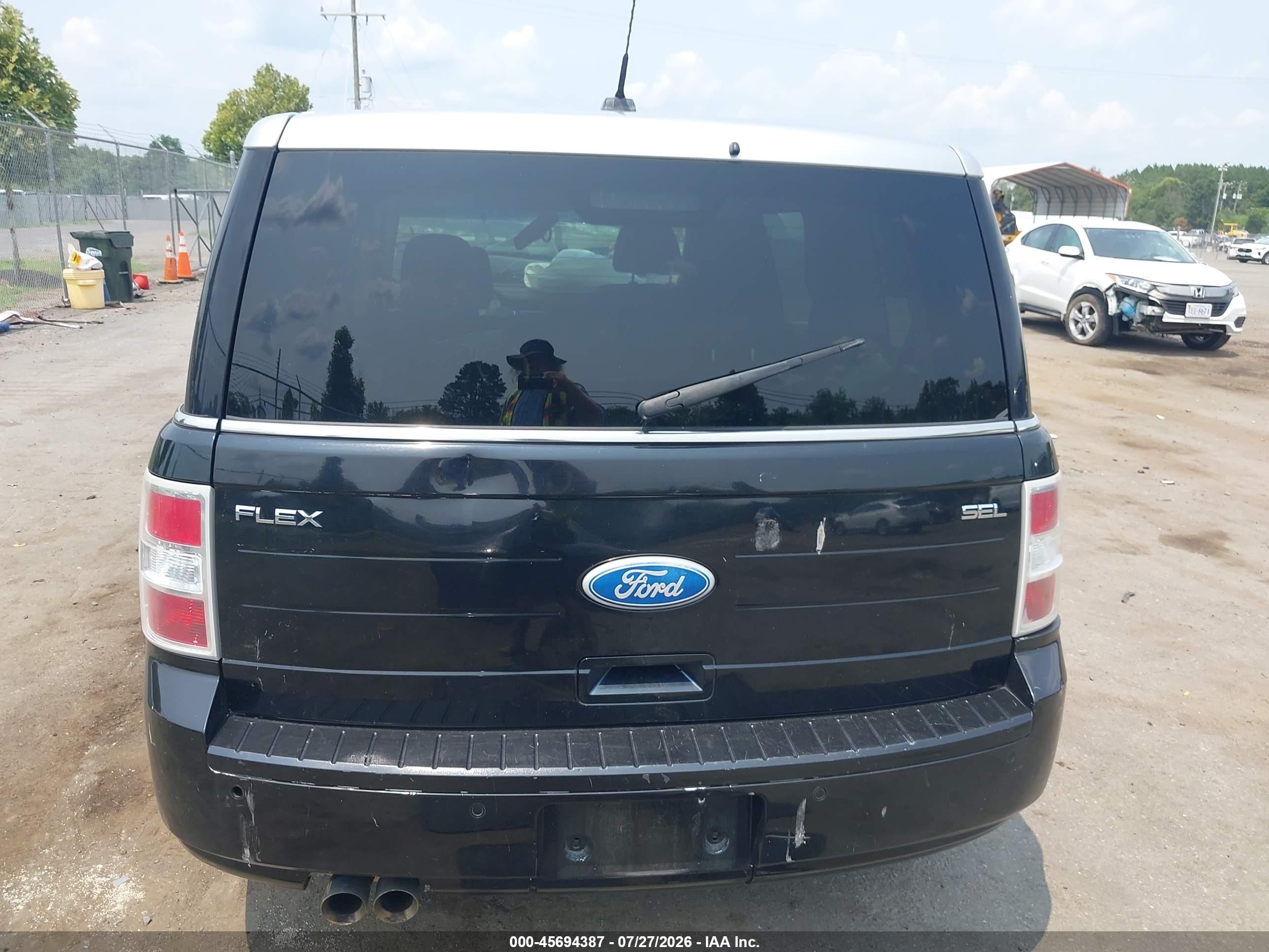2012 Ford Flex Sel Black vin: 2FMGK5CCXCBD08240