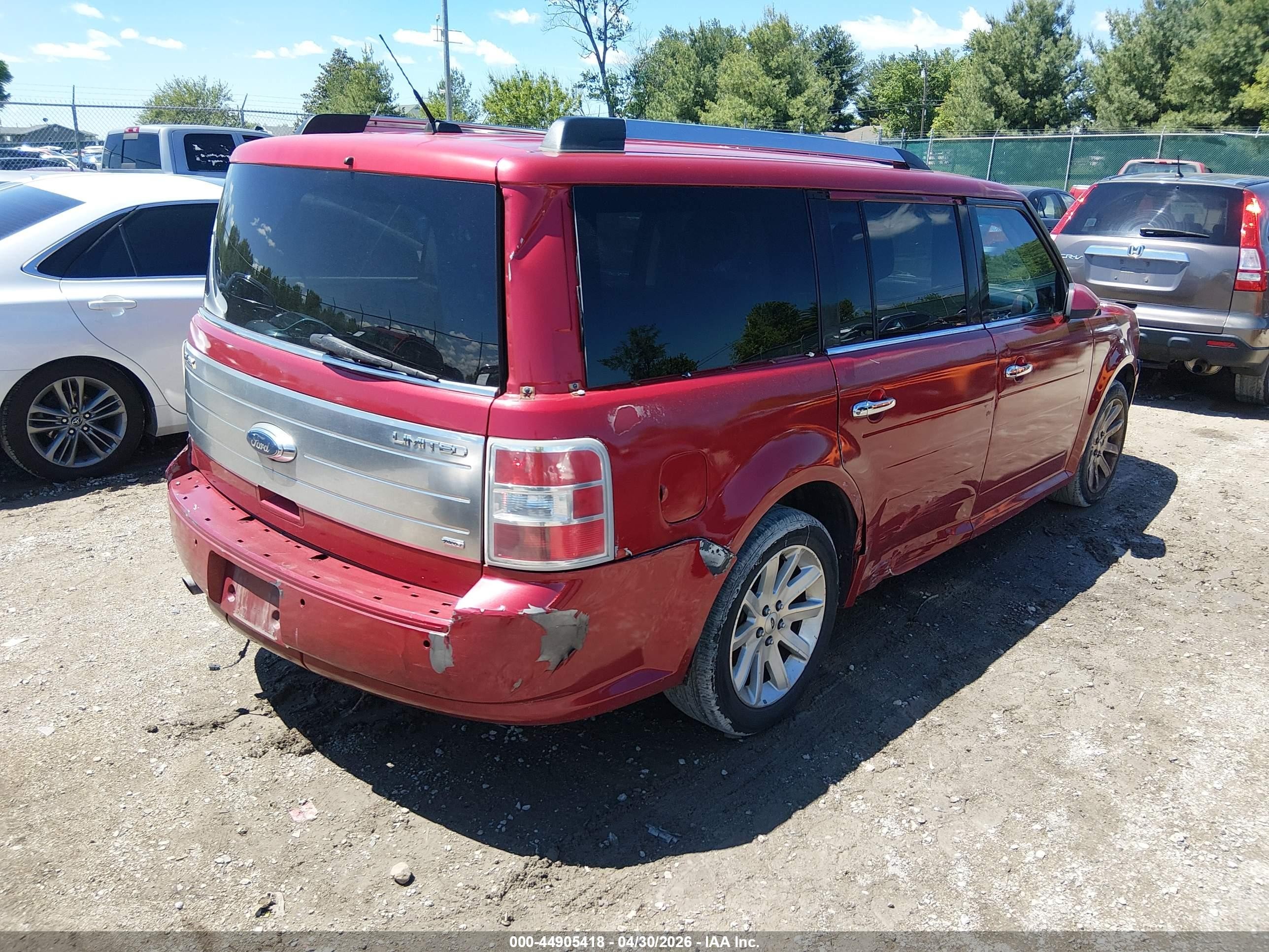 2012 Ford Flex Sel Red vin: 2FMGK5CCXCBD13745