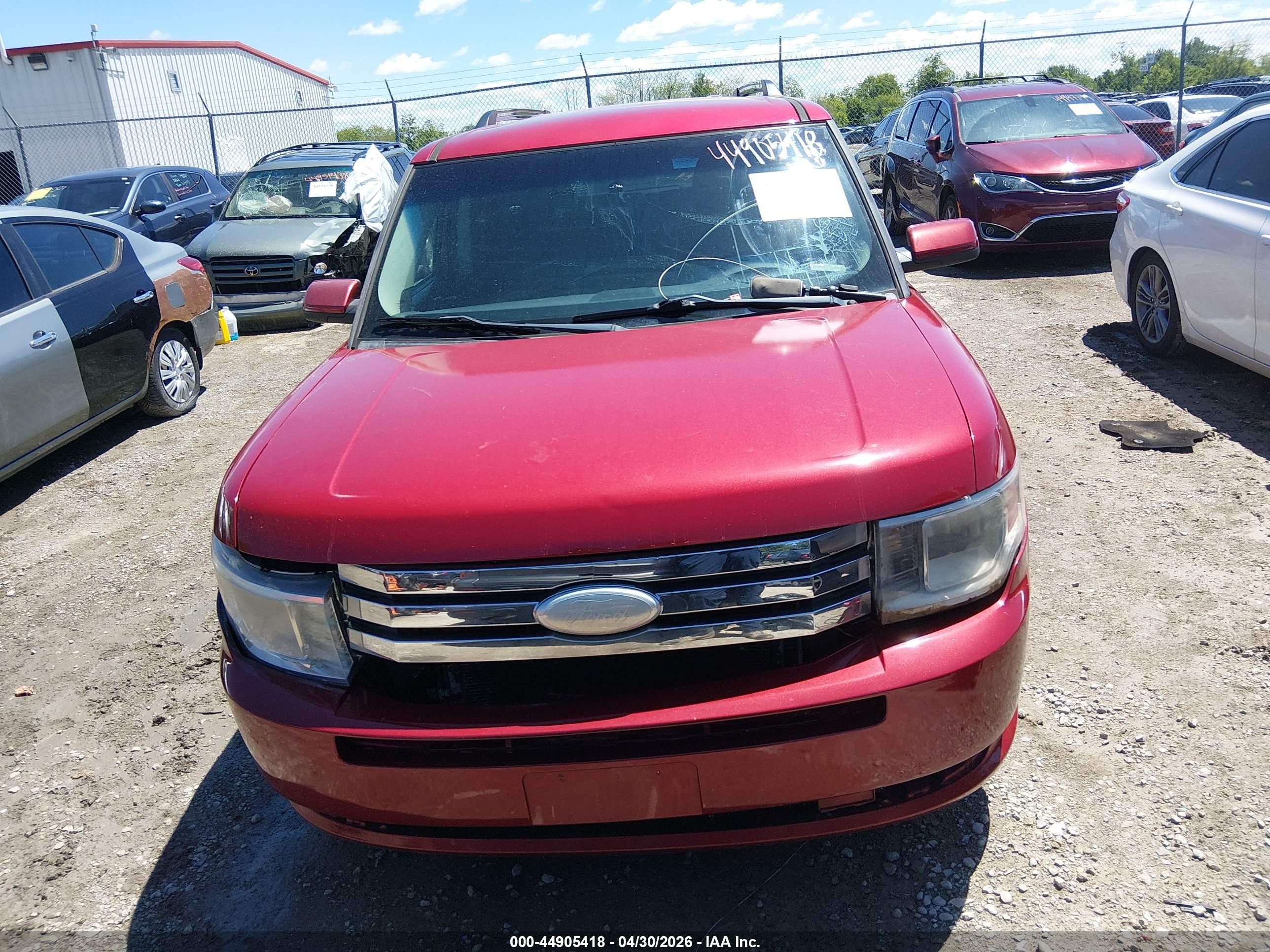 2012 Ford Flex Sel Red vin: 2FMGK5CCXCBD13745