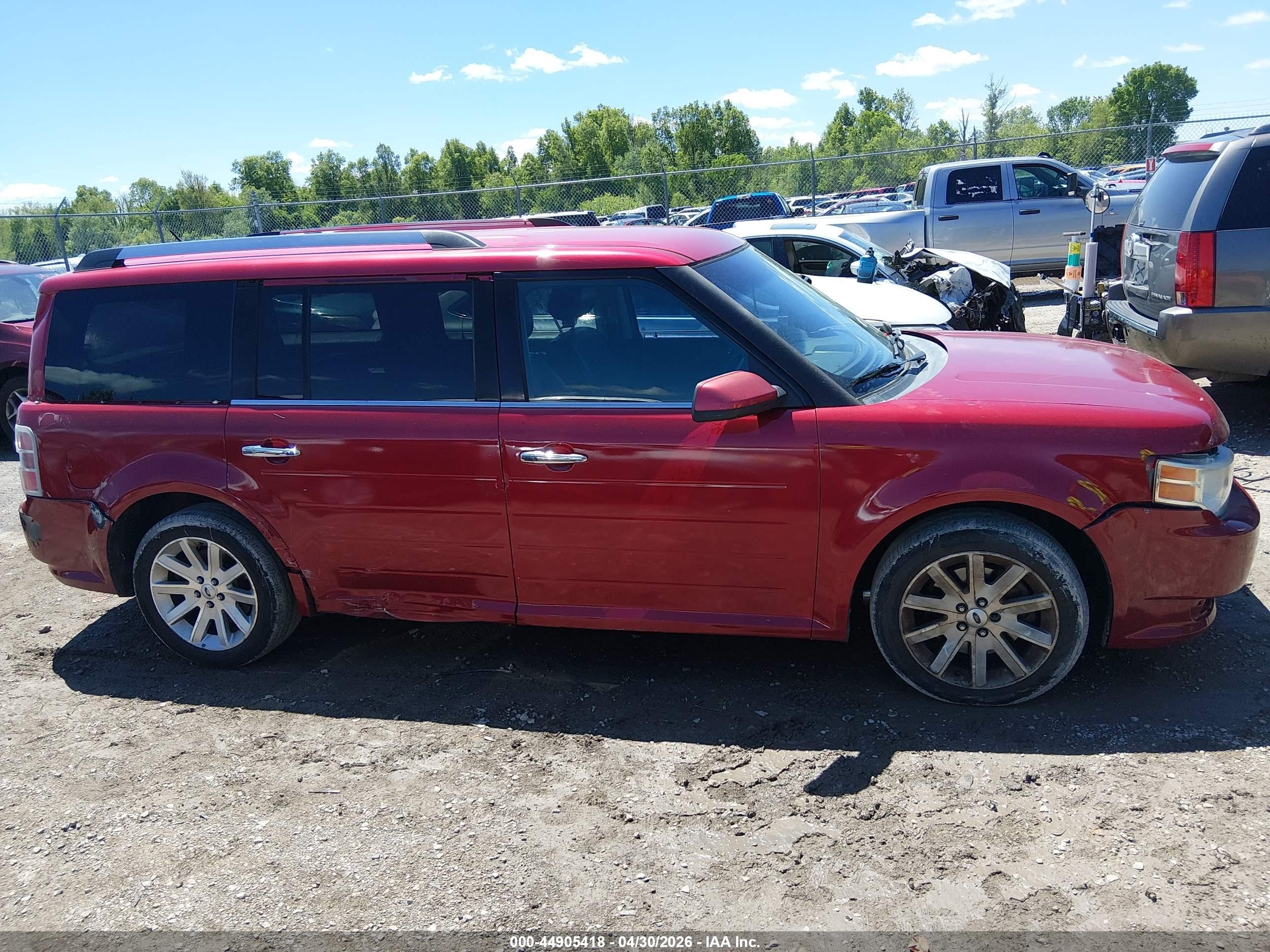 2012 Ford Flex Sel Red vin: 2FMGK5CCXCBD13745