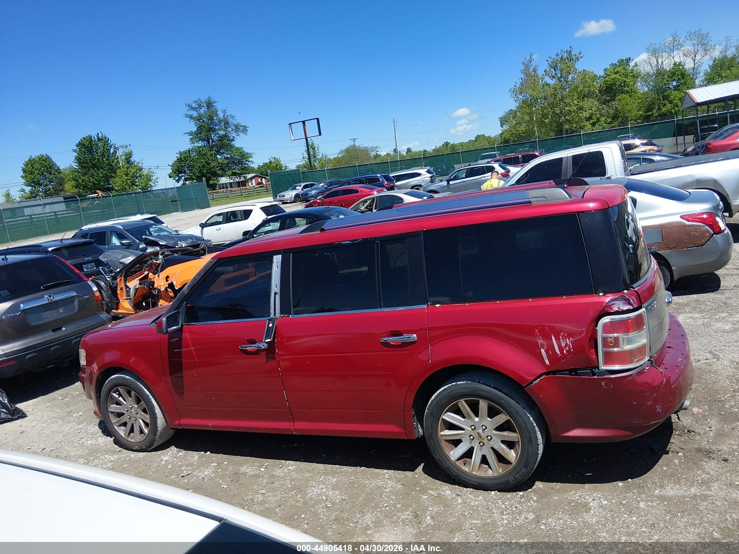 2012 Ford Flex Sel Red vin: 2FMGK5CCXCBD13745