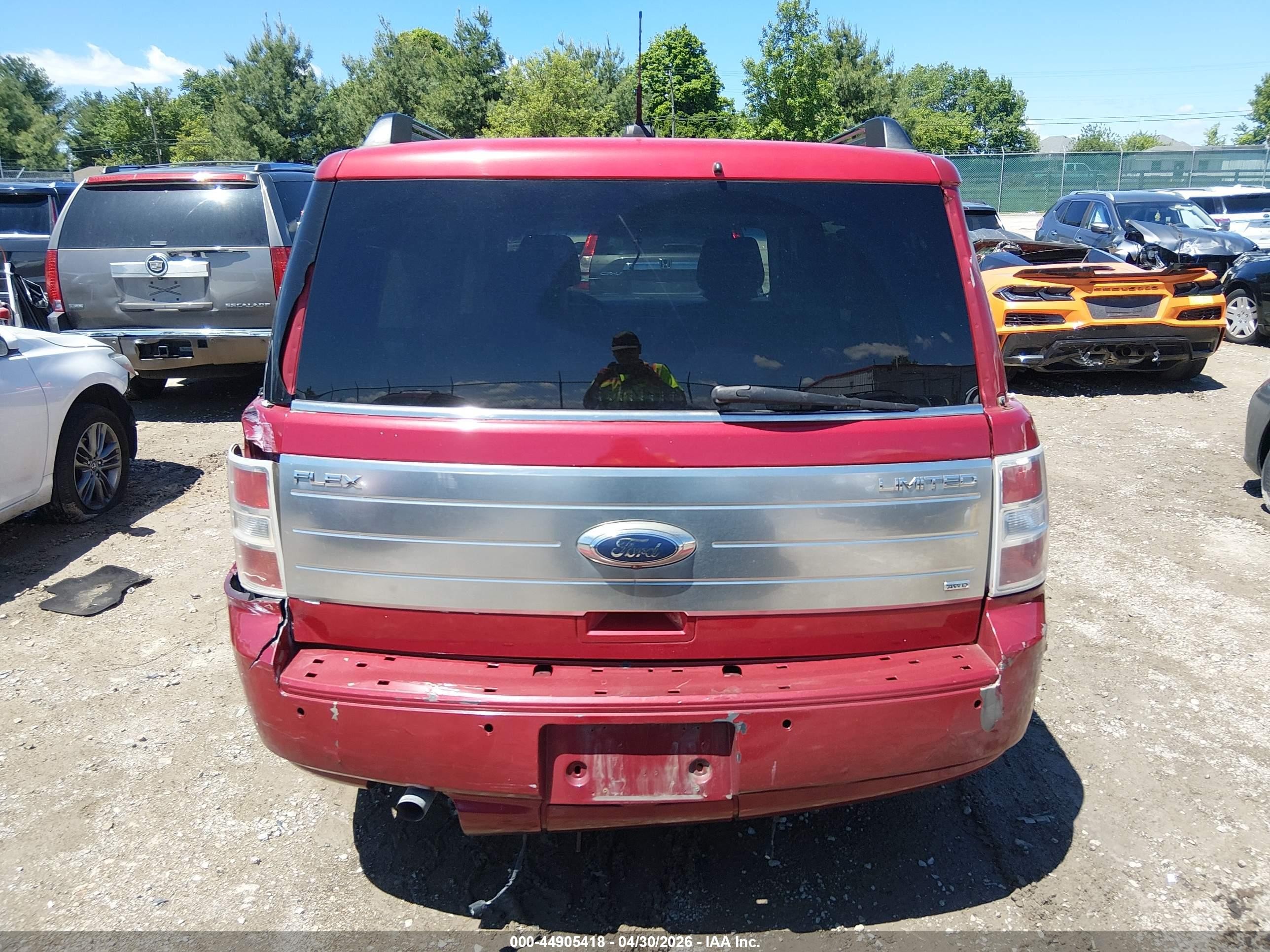 2012 Ford Flex Sel Red vin: 2FMGK5CCXCBD13745