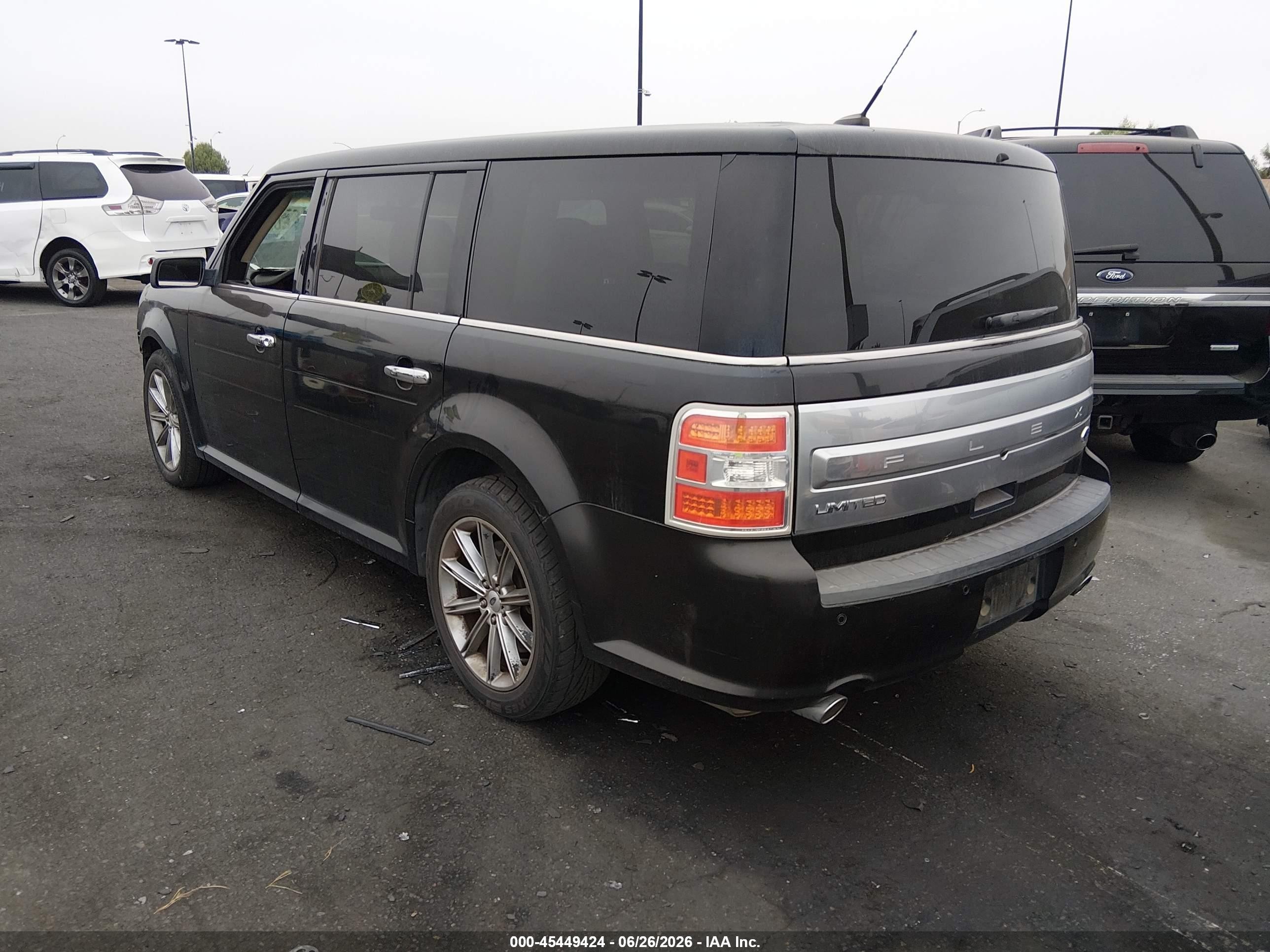 2013 Ford Flex Limited Черный vin: 2FMGK5D80DBD02300
