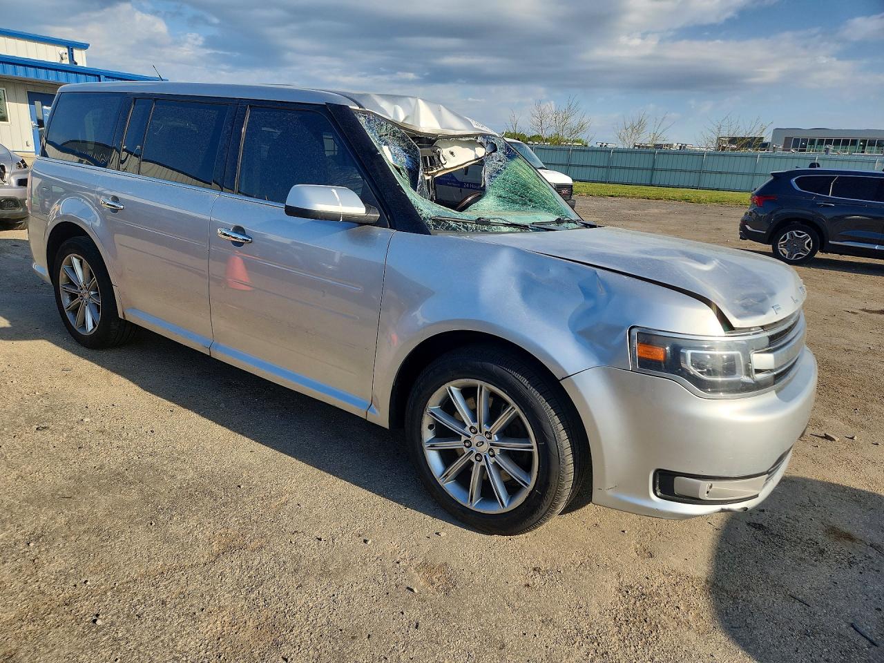 2013 Ford Flex Silver vin: 2FMGK5D80DBD03589