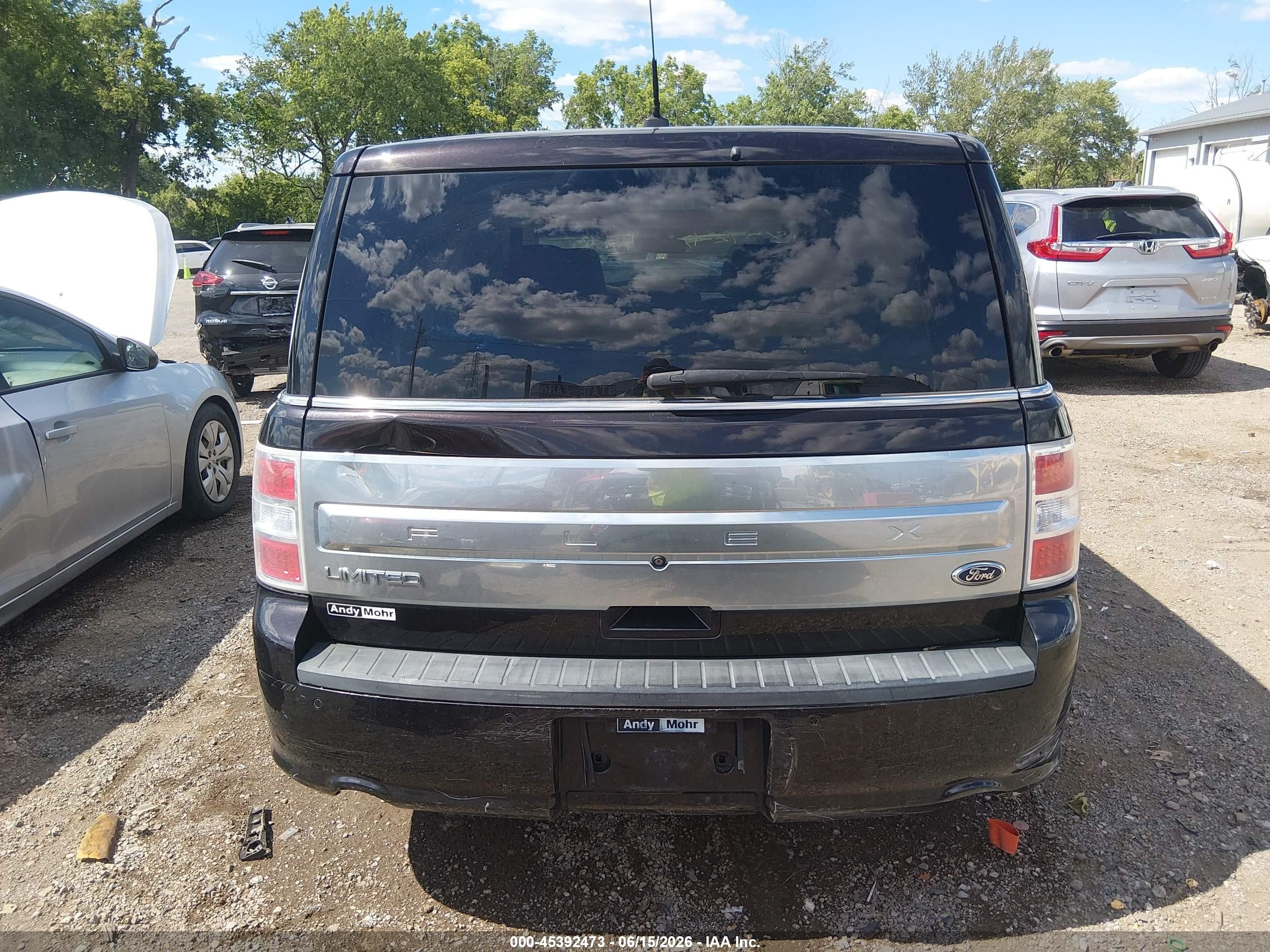 2014 Ford Flex Limited Burgundy vin: 2FMGK5D80EBD00659
