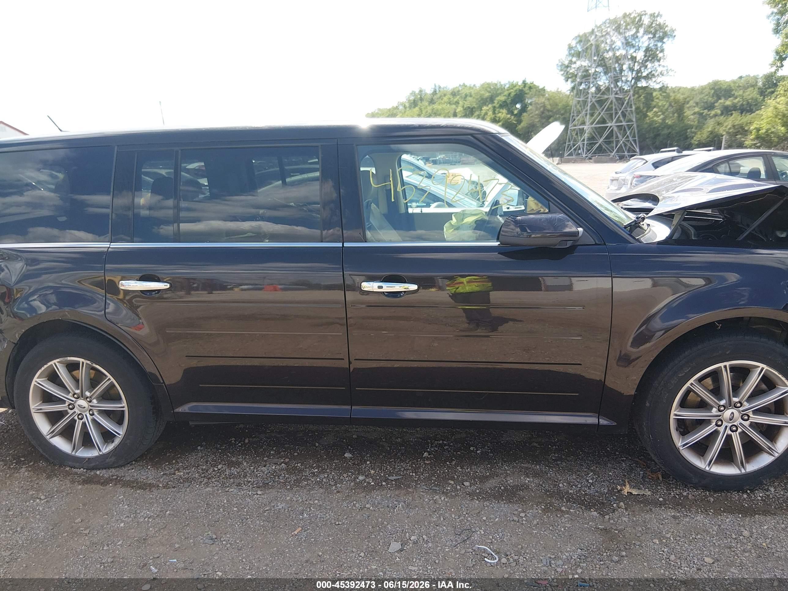 2014 Ford Flex Limited Burgundy vin: 2FMGK5D80EBD00659