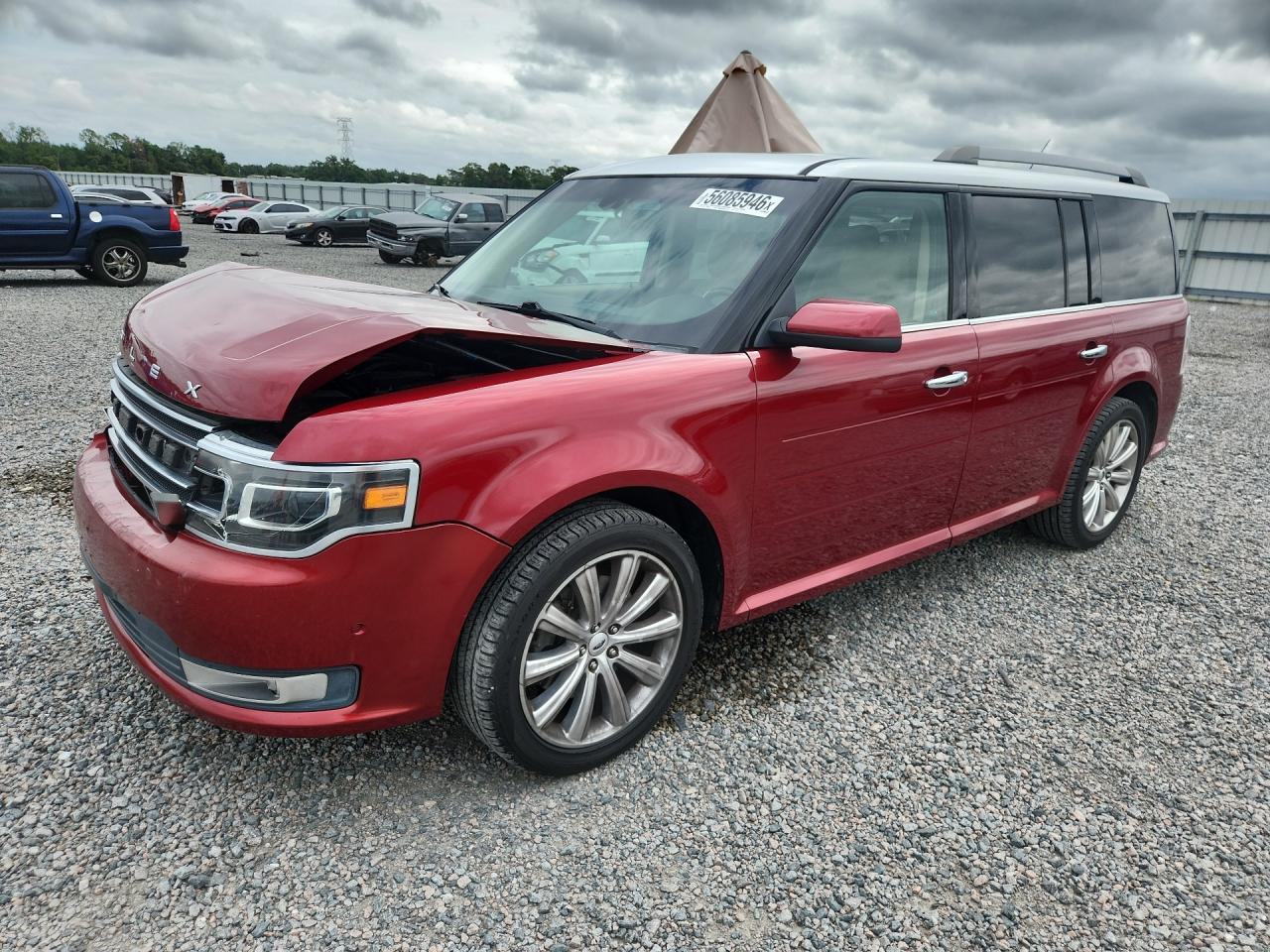 2015 Ford Flex Limited Красный vin: 2FMGK5D81FBA17477
