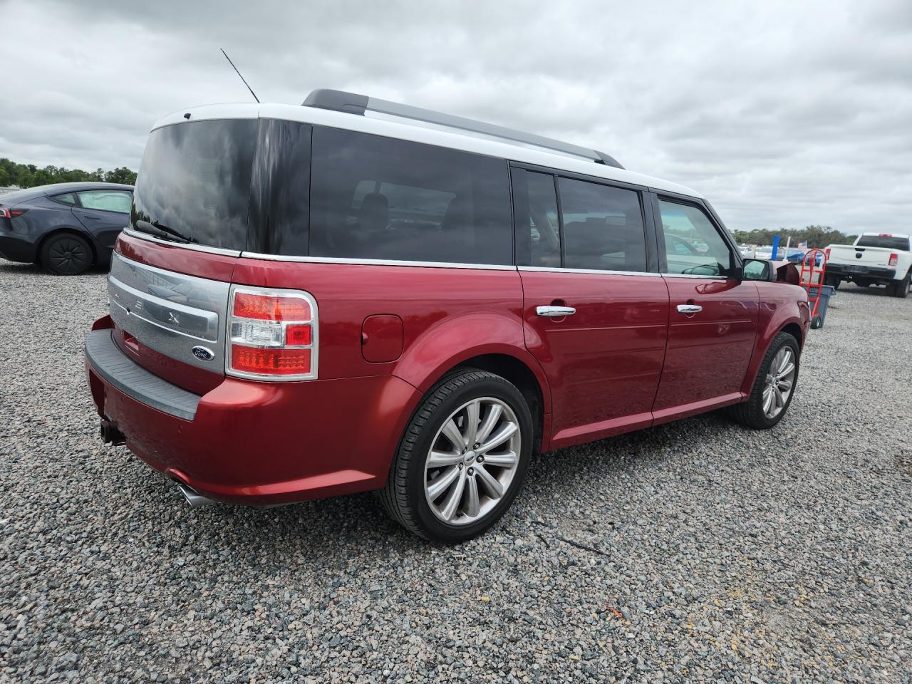 2015 Ford Flex Limited Красный vin: 2FMGK5D81FBA17477