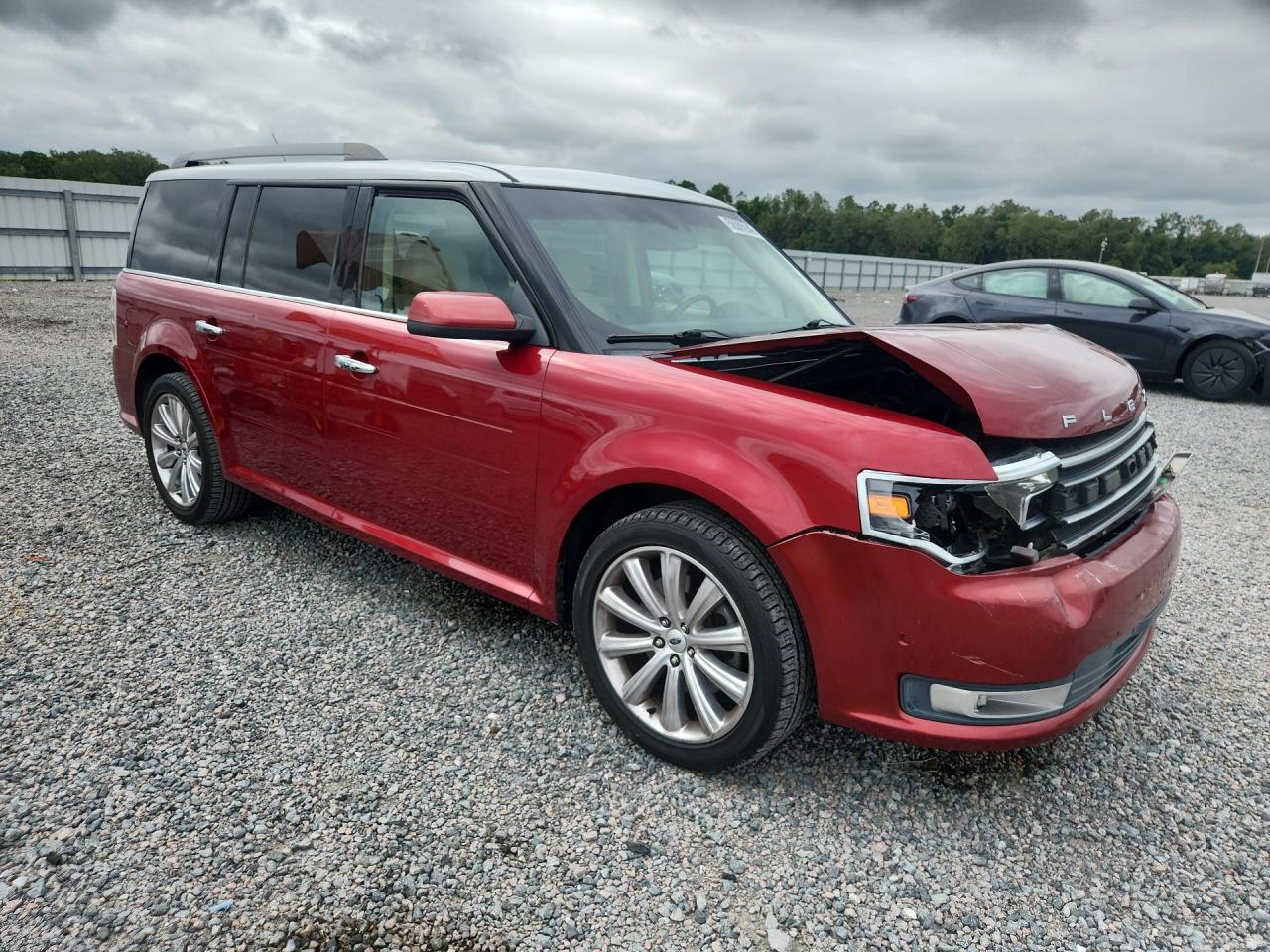 2015 Ford Flex Limited Красный vin: 2FMGK5D81FBA17477