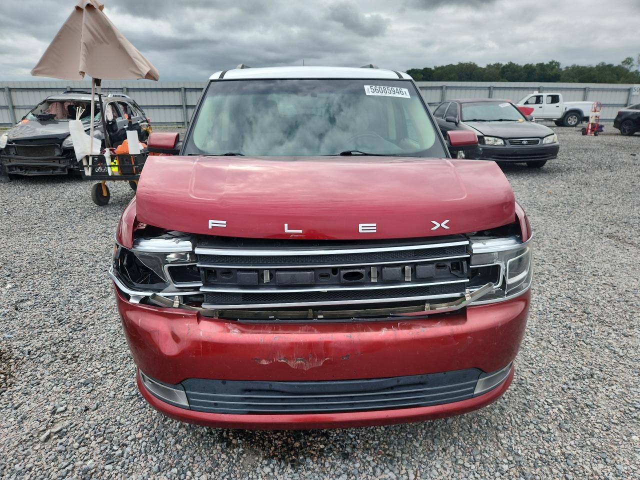 2015 Ford Flex Limited Красный vin: 2FMGK5D81FBA17477