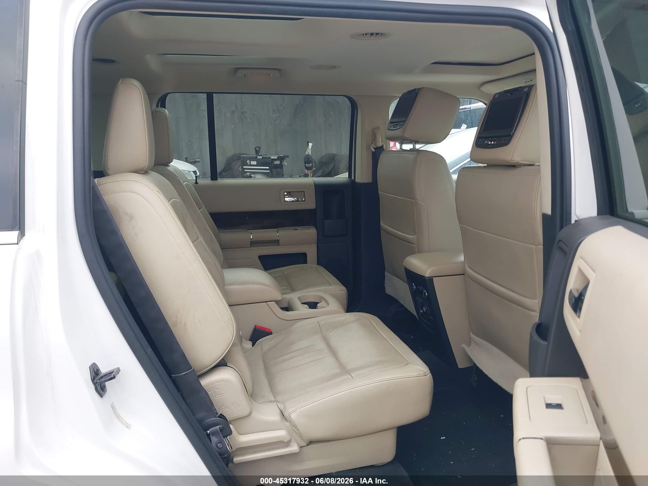 2013 Ford Flex Limited White vin: 2FMGK5D82DBD07093