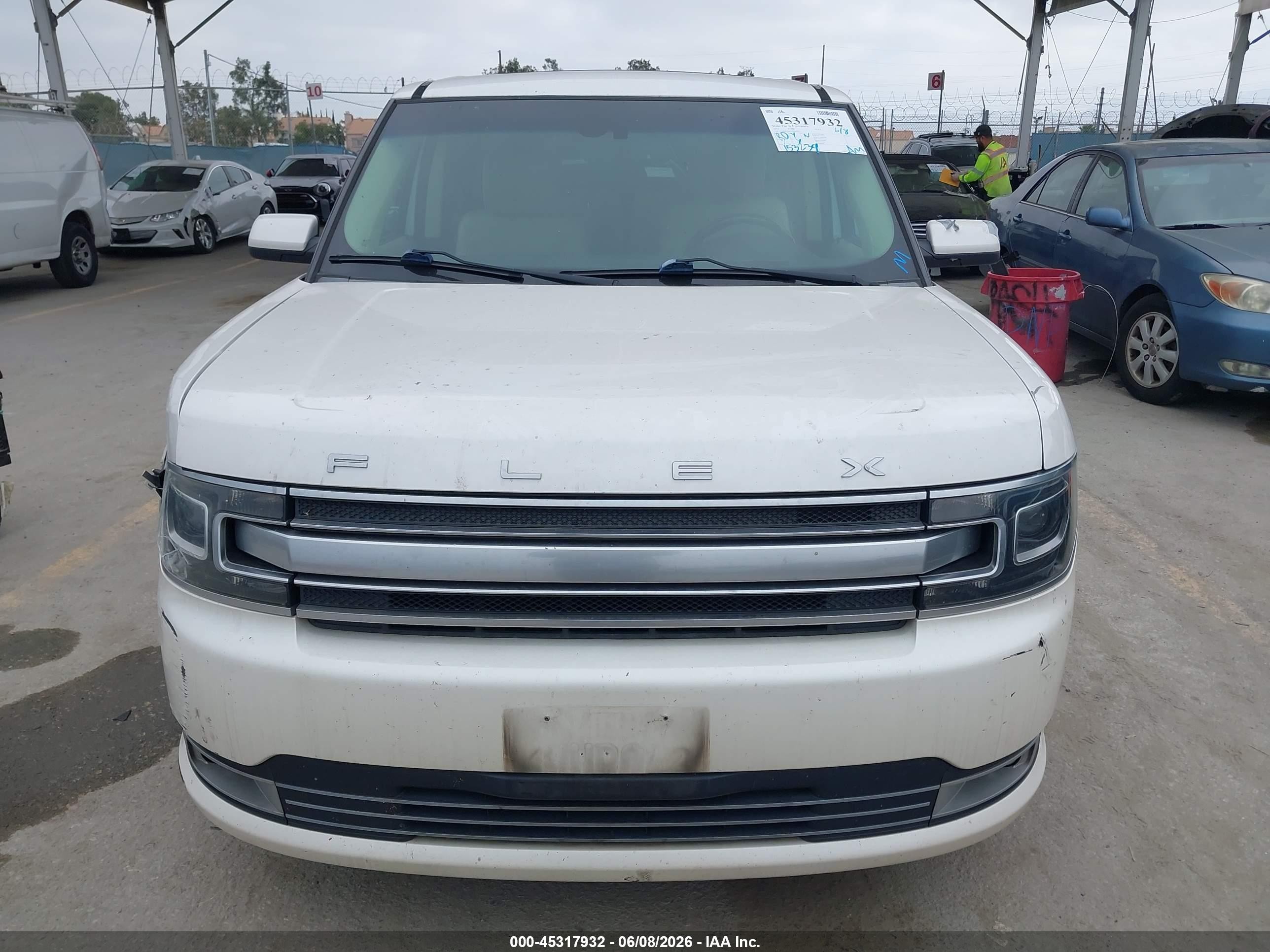 2013 Ford Flex Limited White vin: 2FMGK5D82DBD07093