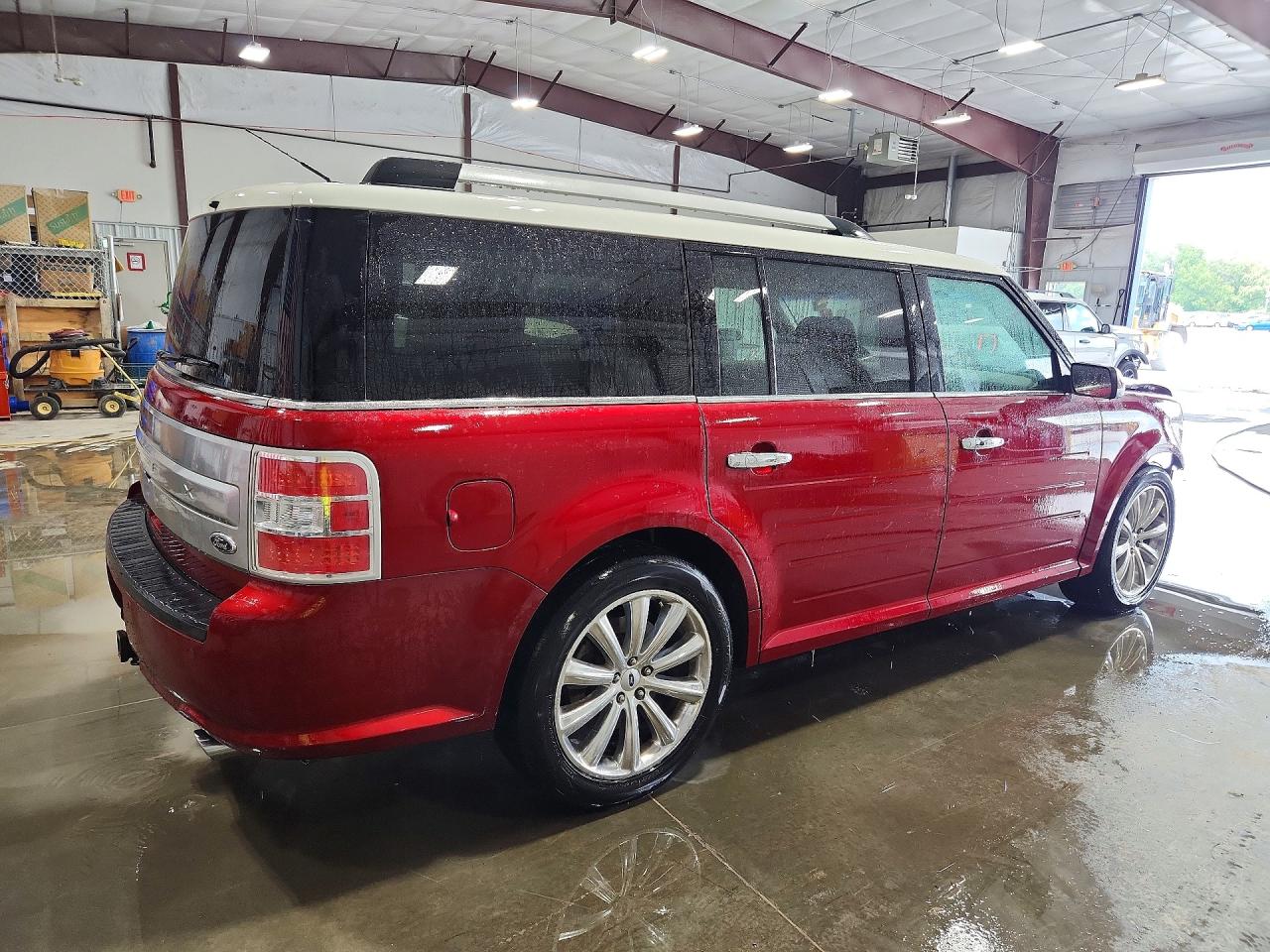 2013 Ford Flex Limited Maroon vin: 2FMGK5D82DBD14576