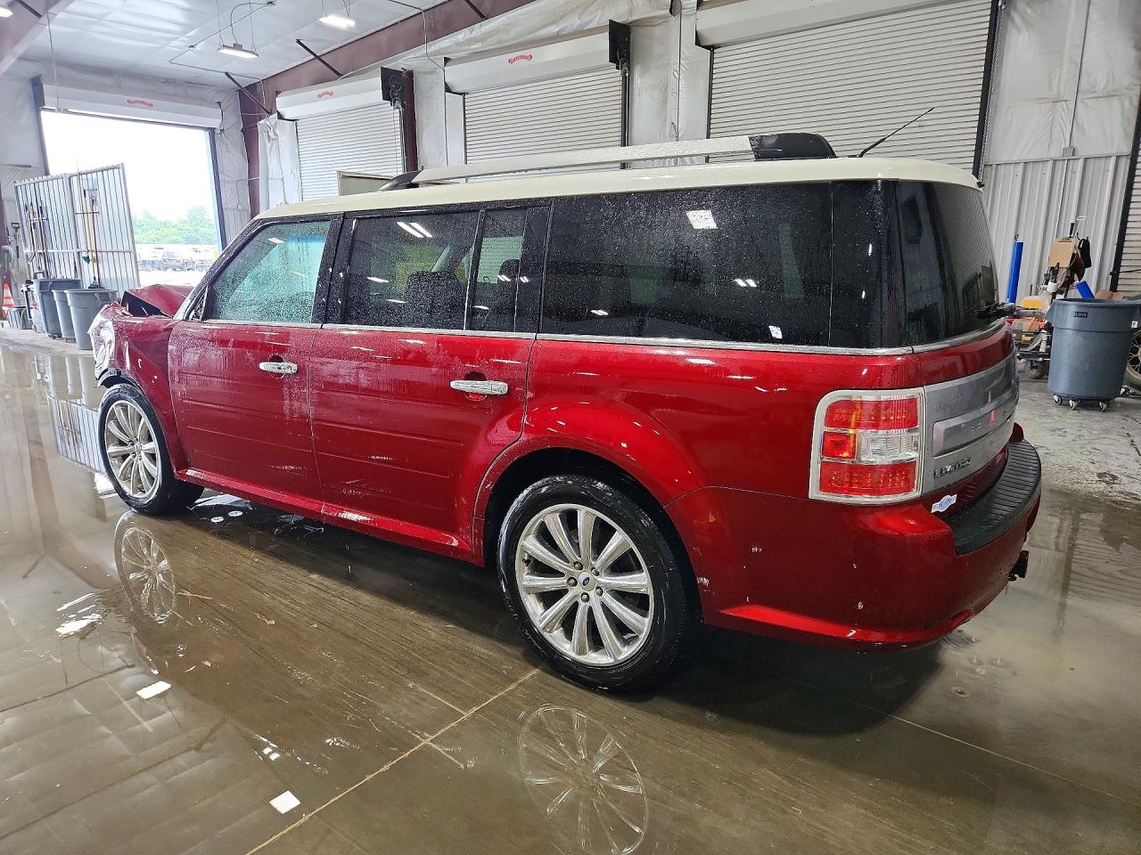 2013 Ford Flex Limited Maroon vin: 2FMGK5D82DBD14576