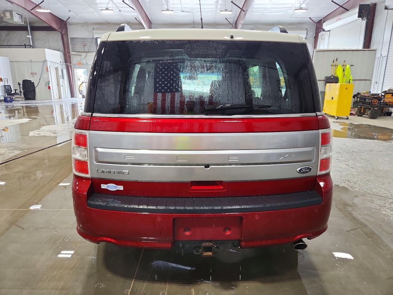 2013 Ford Flex Limited Maroon vin: 2FMGK5D82DBD14576