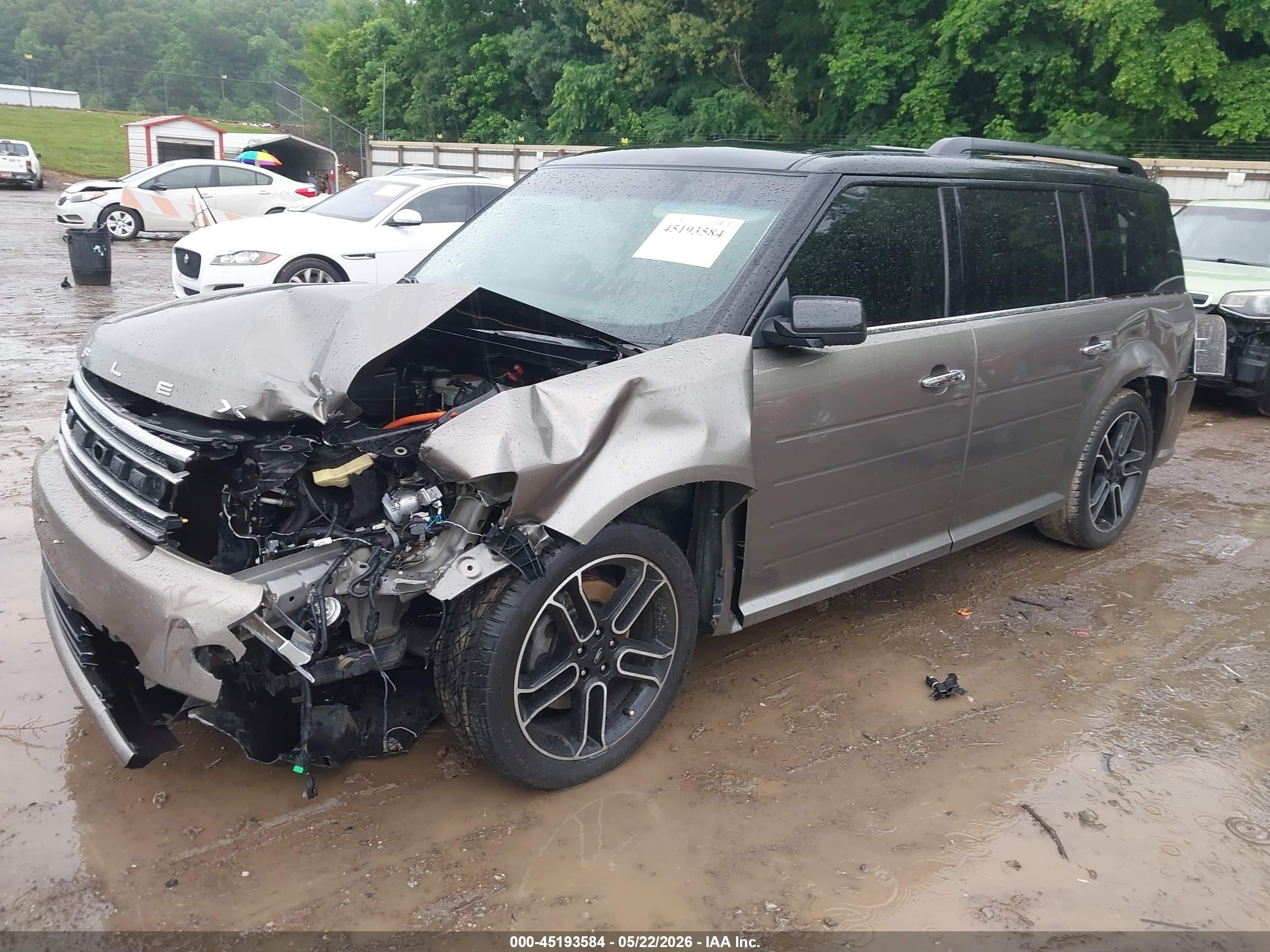 2014 Ford Flex Limited Gray vin: 2FMGK5D82EBD34621