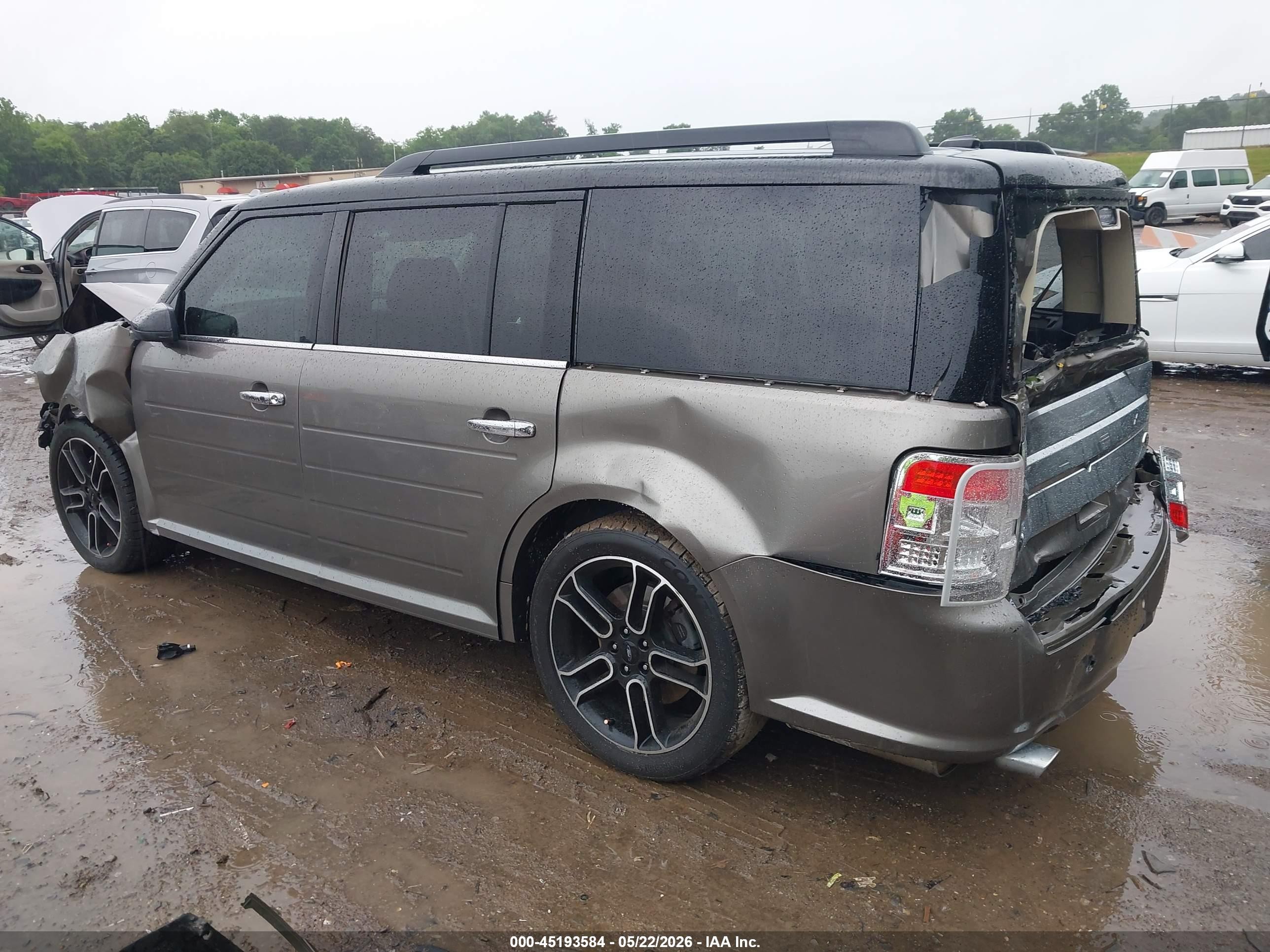 2014 Ford Flex Limited Gray vin: 2FMGK5D82EBD34621