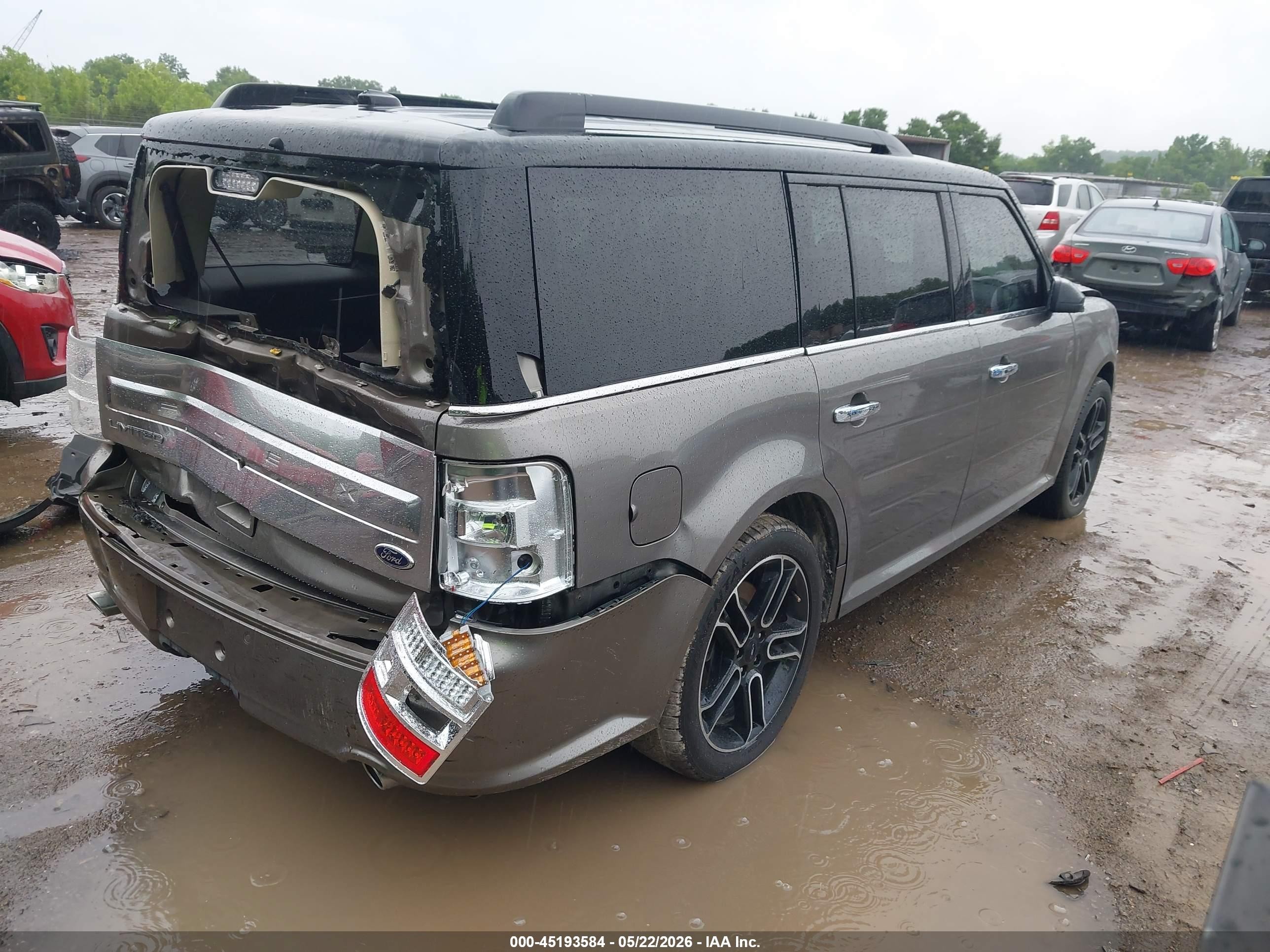 2014 Ford Flex Limited Gray vin: 2FMGK5D82EBD34621