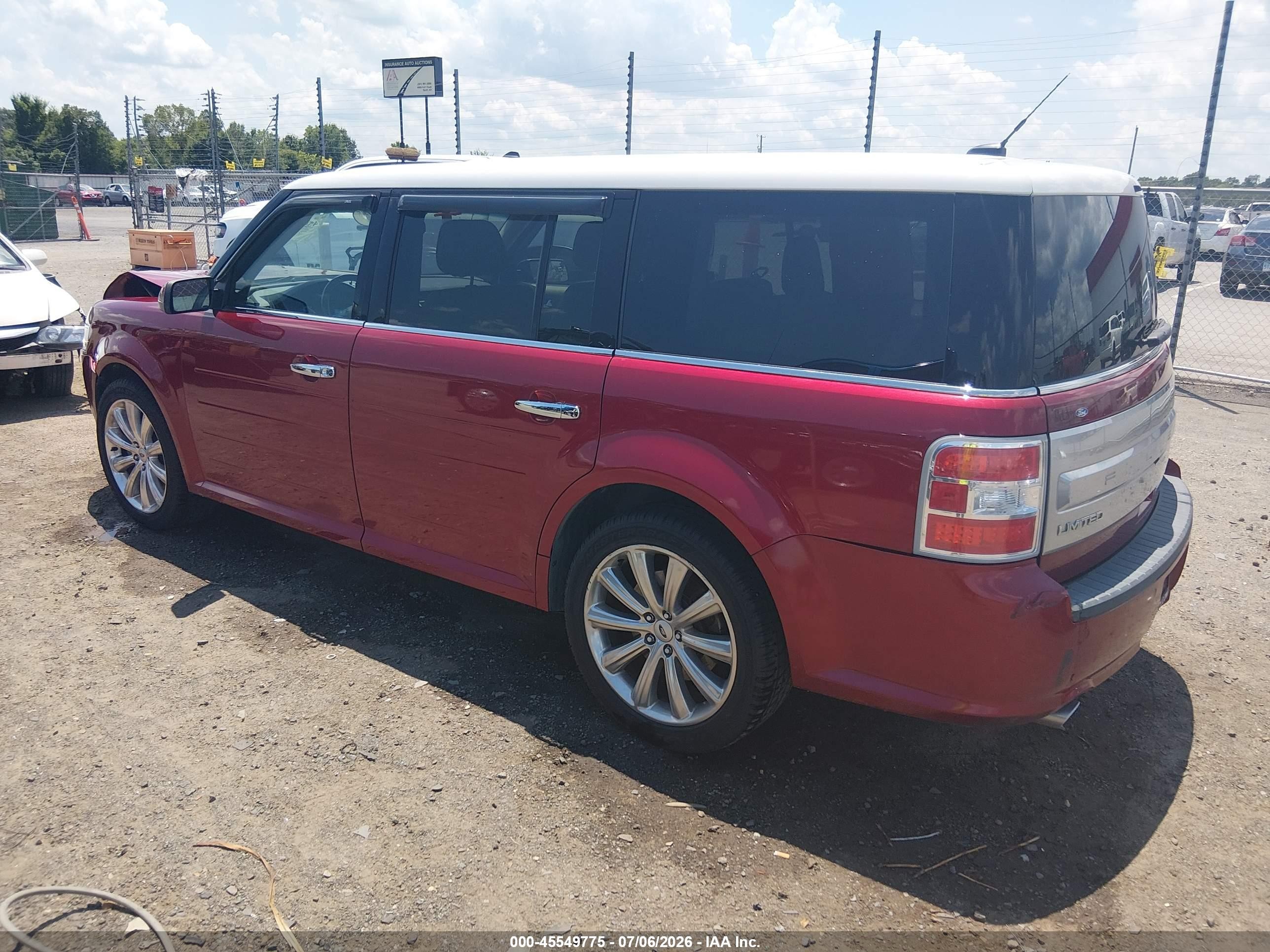 2015 Ford Flex Limited Red vin: 2FMGK5D82FBA13860