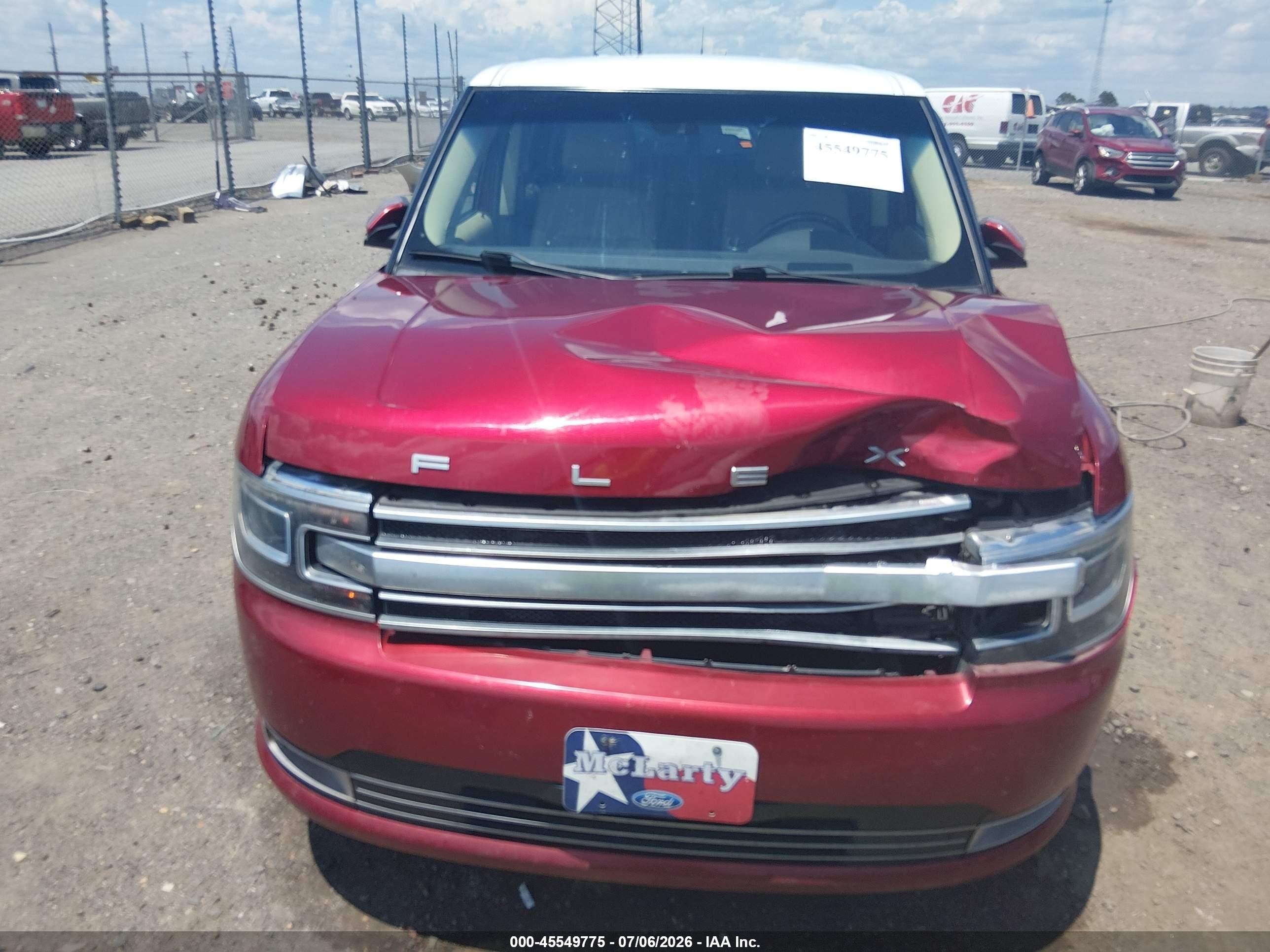 2015 Ford Flex Limited Red vin: 2FMGK5D82FBA13860
