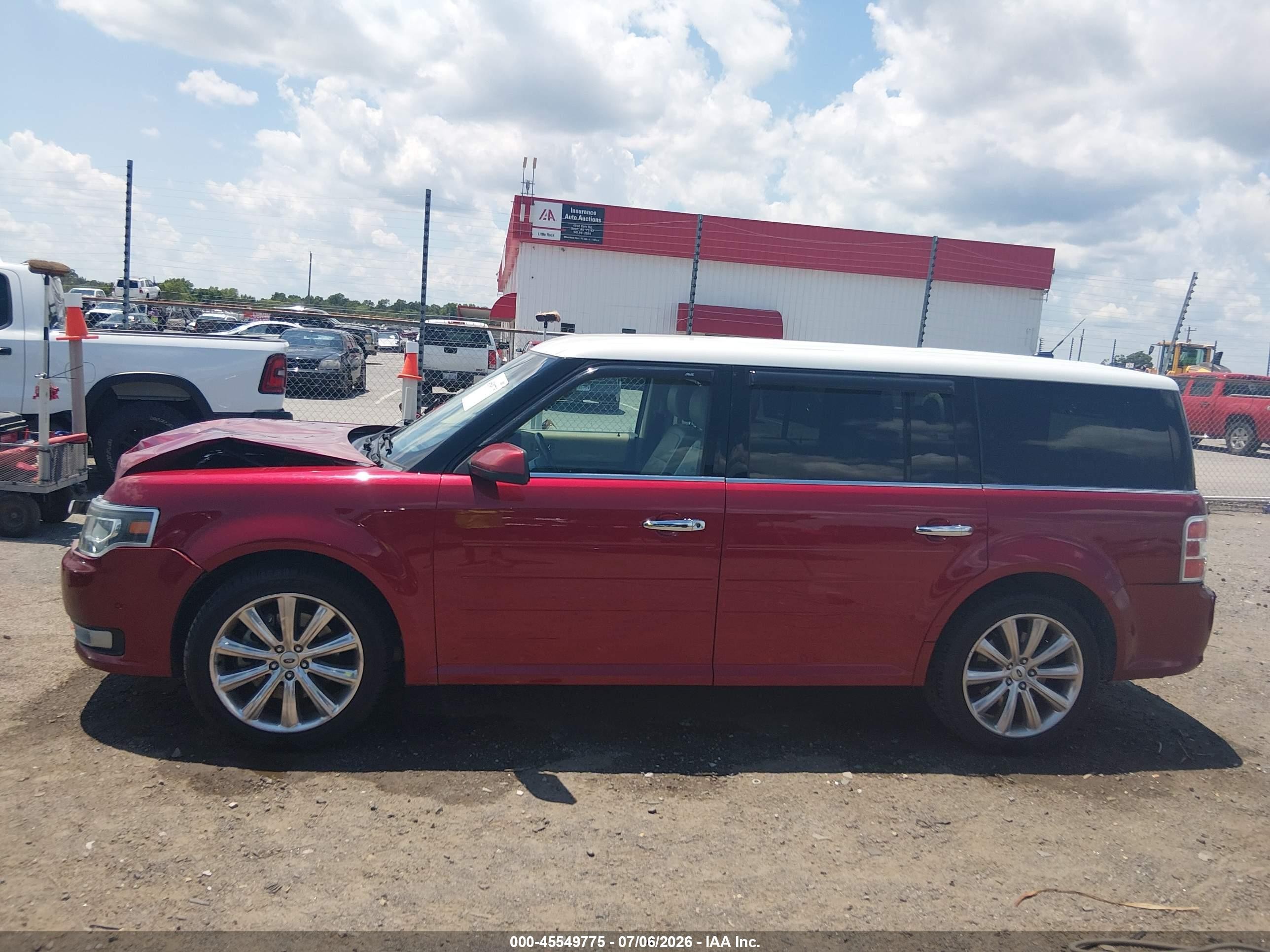 2015 Ford Flex Limited Red vin: 2FMGK5D82FBA13860