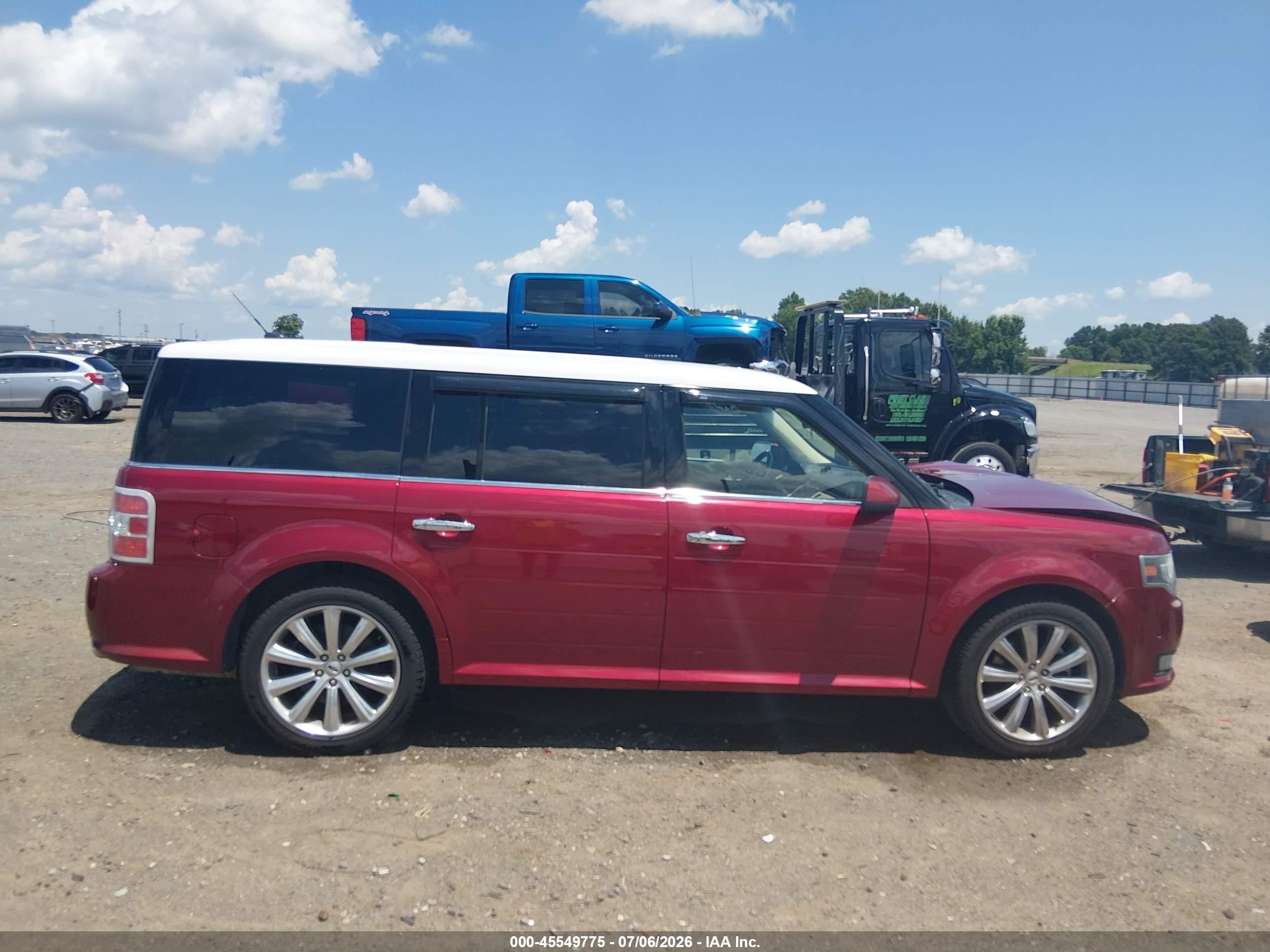 2015 Ford Flex Limited Red vin: 2FMGK5D82FBA13860