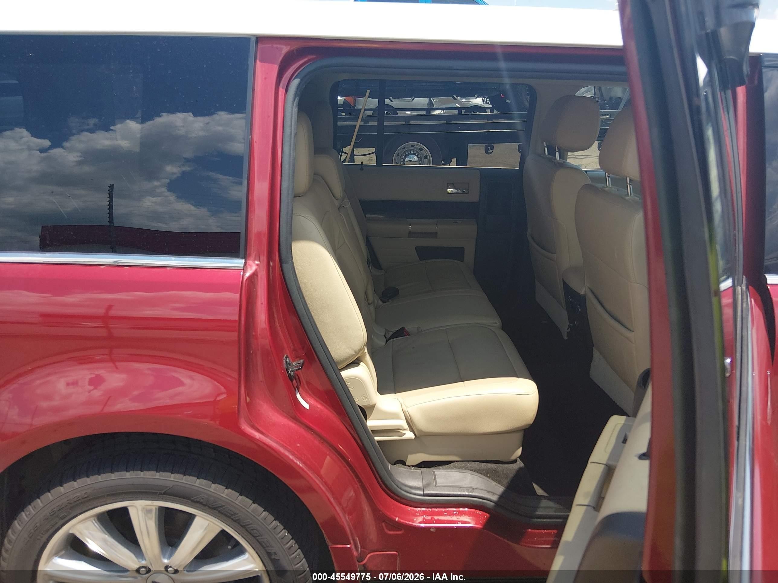 2015 Ford Flex Limited Red vin: 2FMGK5D82FBA13860