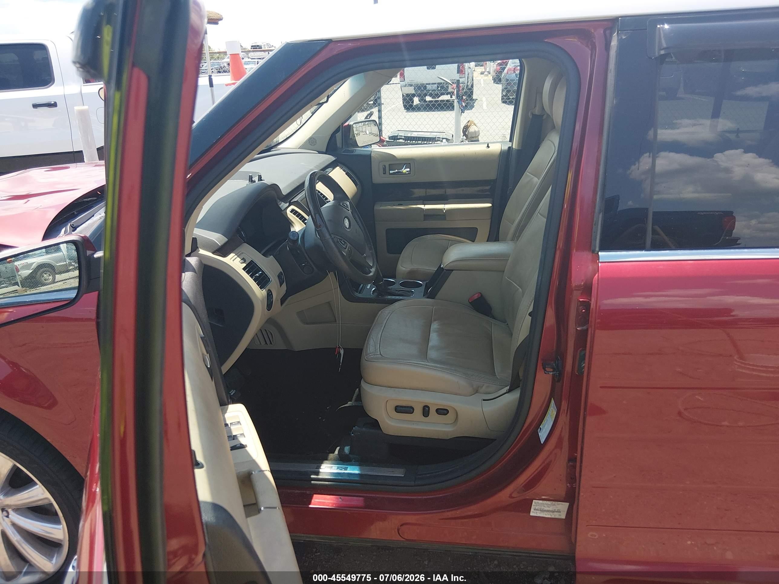 2015 Ford Flex Limited Red vin: 2FMGK5D82FBA13860