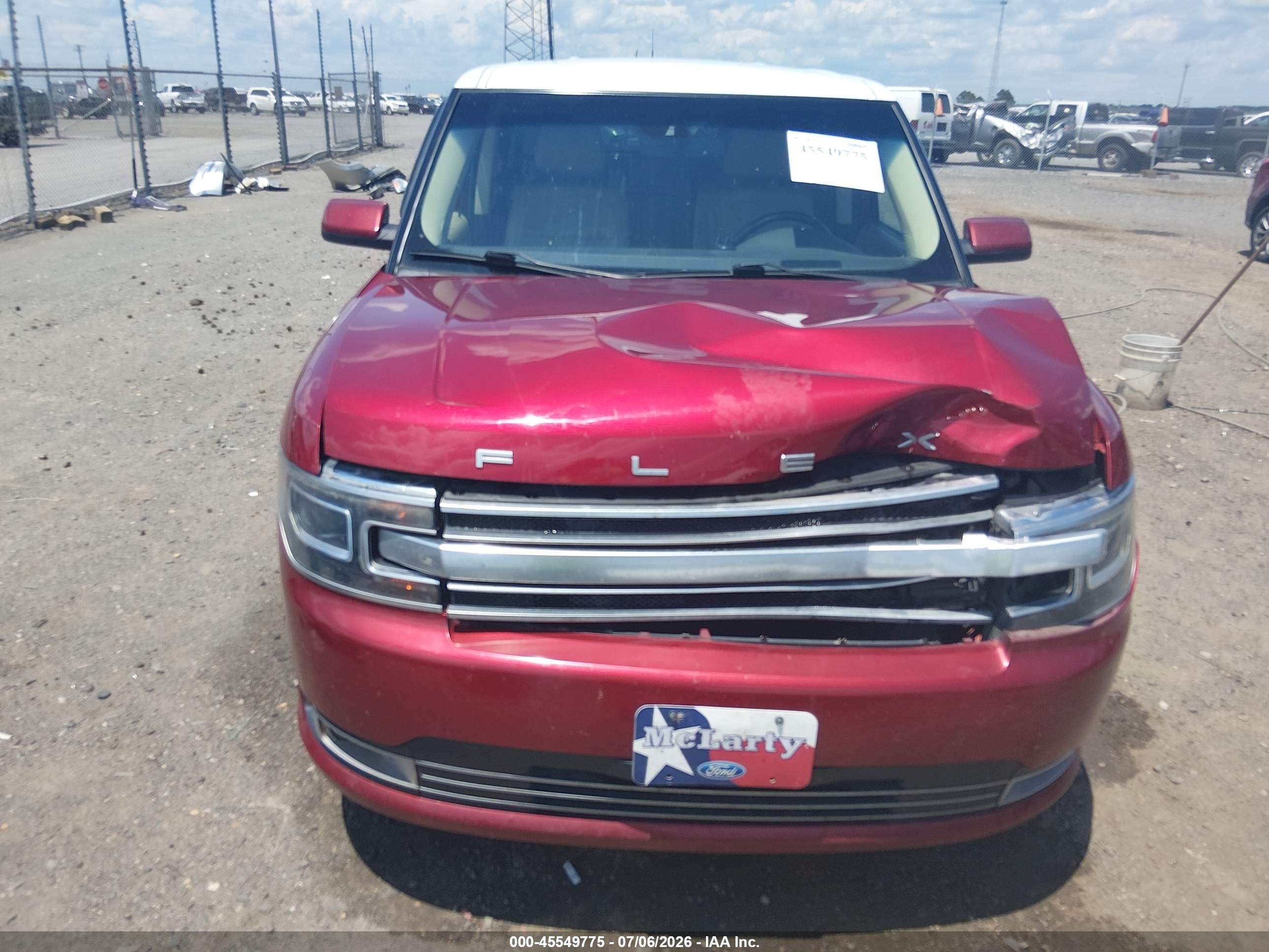 2015 Ford Flex Limited Red vin: 2FMGK5D82FBA13860