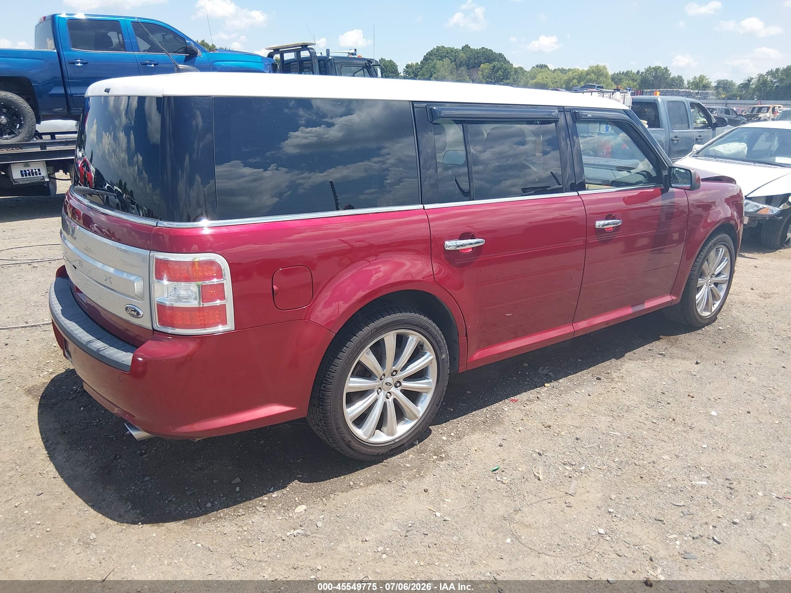 2015 Ford Flex Limited Red vin: 2FMGK5D82FBA13860