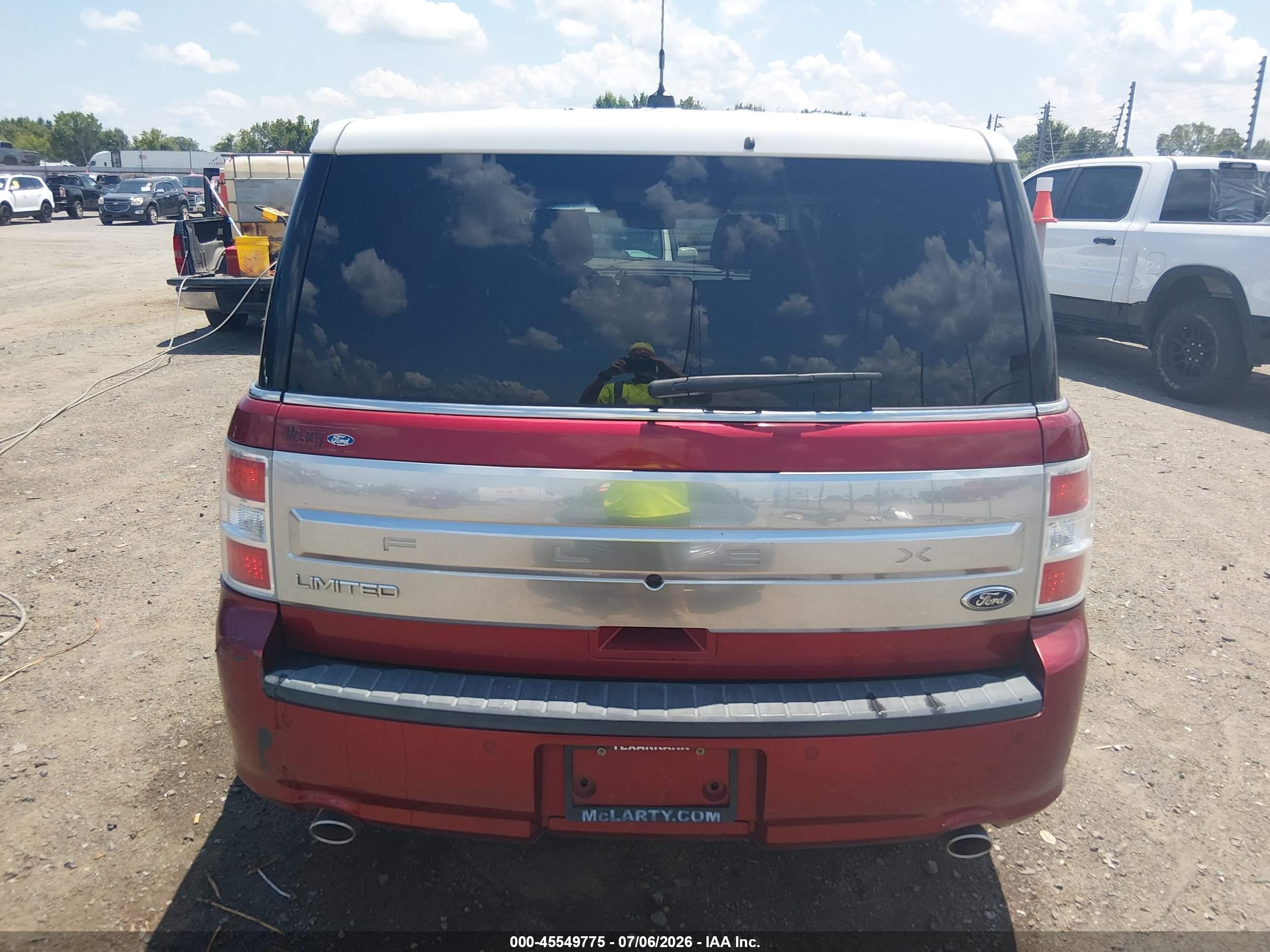 2015 Ford Flex Limited Red vin: 2FMGK5D82FBA13860