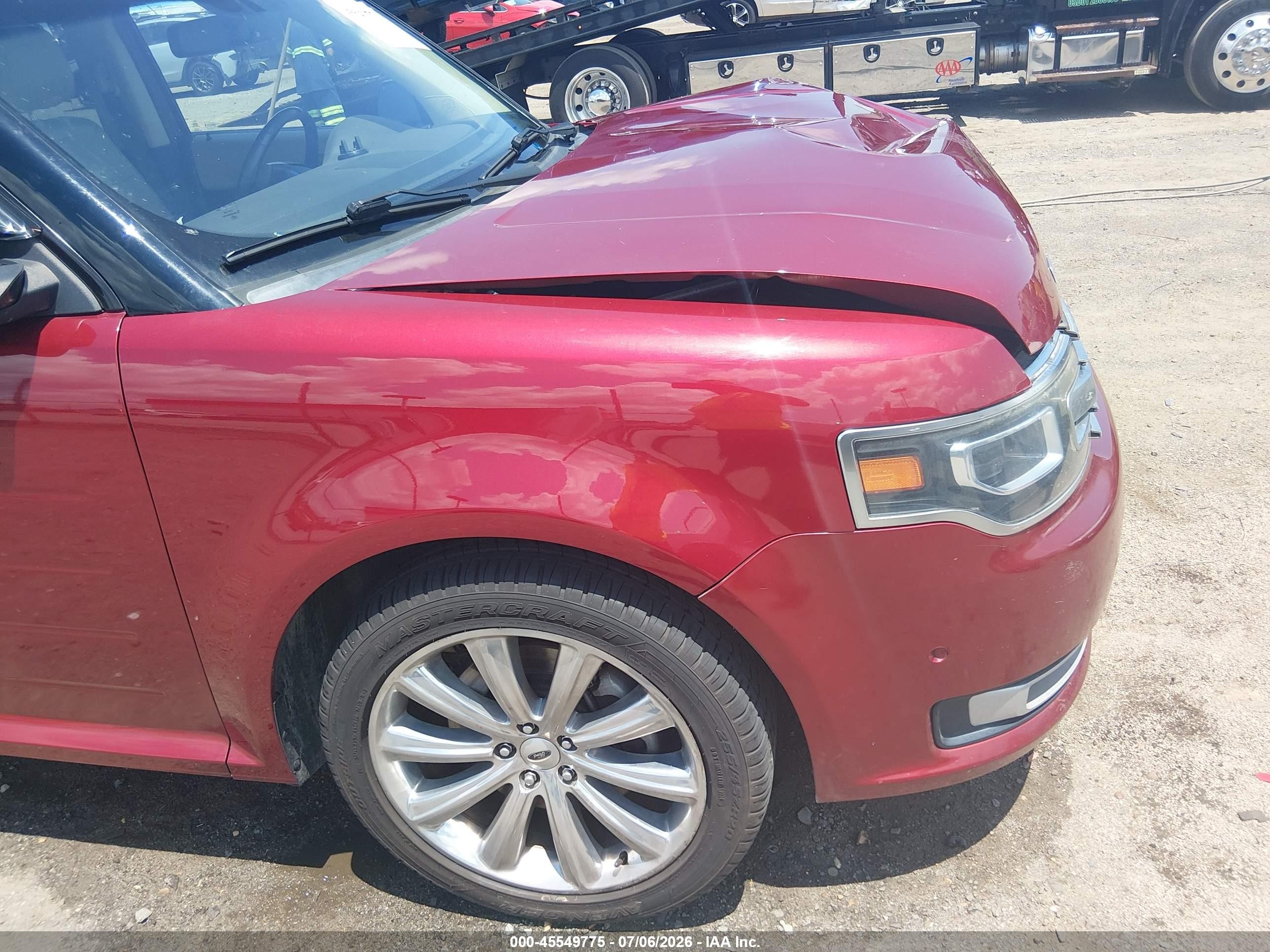 2015 Ford Flex Limited Red vin: 2FMGK5D82FBA13860