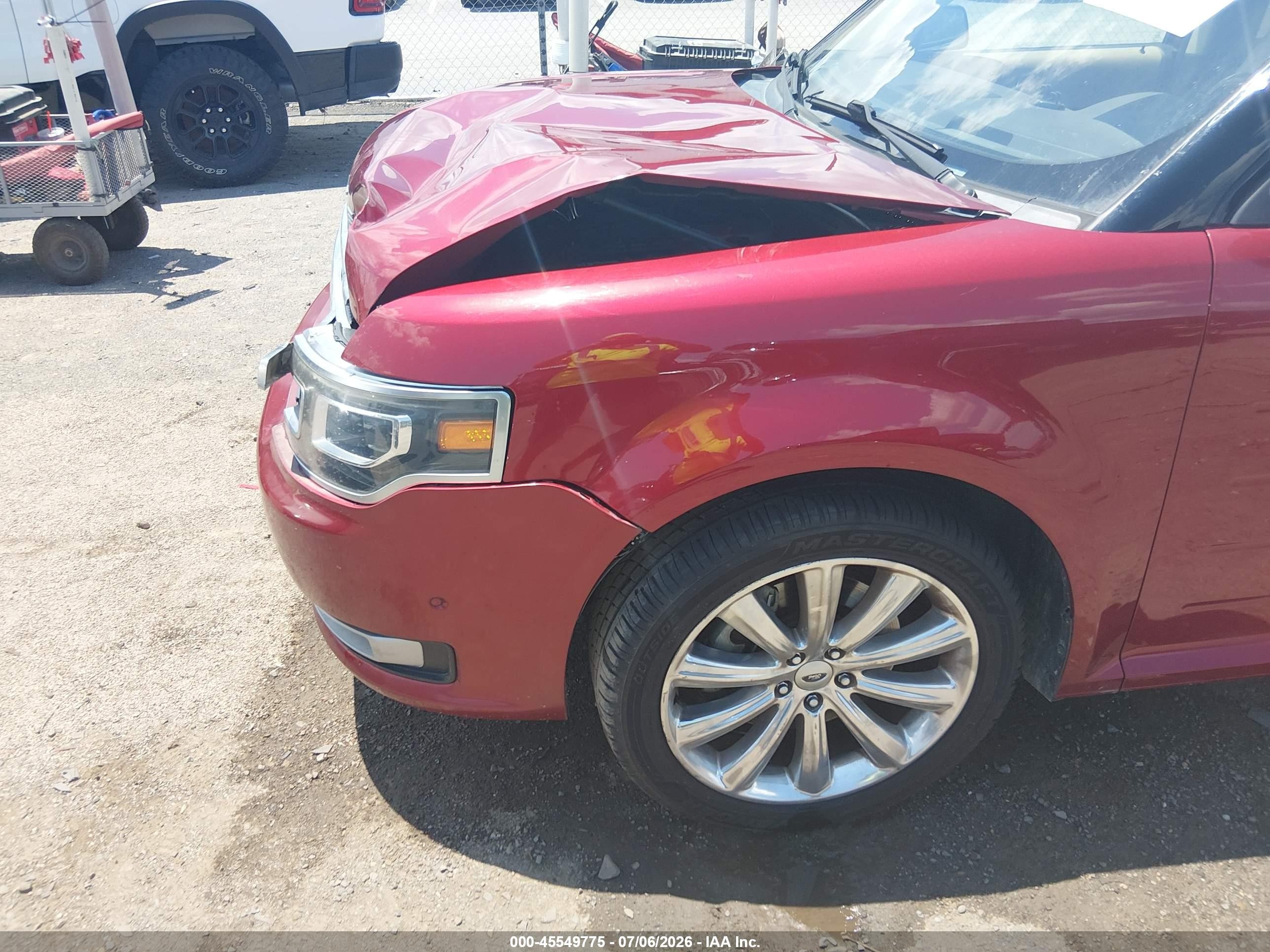 2015 Ford Flex Limited Red vin: 2FMGK5D82FBA13860