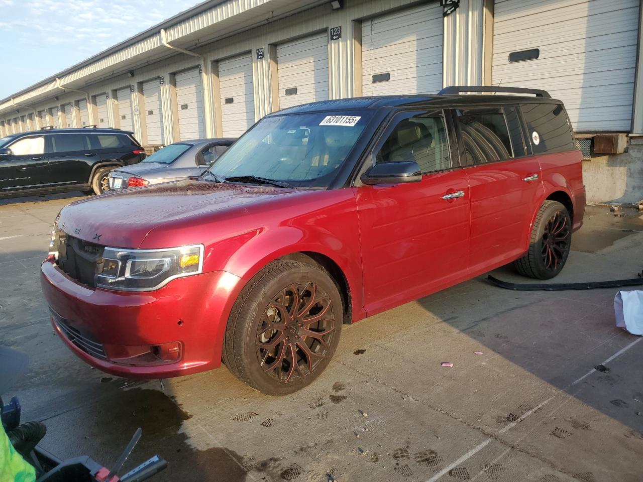 2018 Ford Flex Limited Burgundy vin: 2FMGK5D82JBA22650