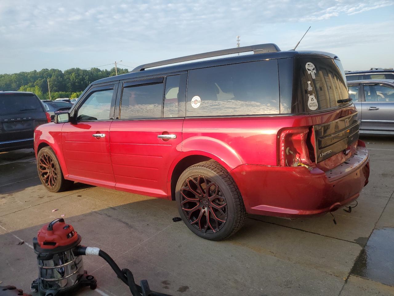 2018 Ford Flex Limited Burgundy vin: 2FMGK5D82JBA22650