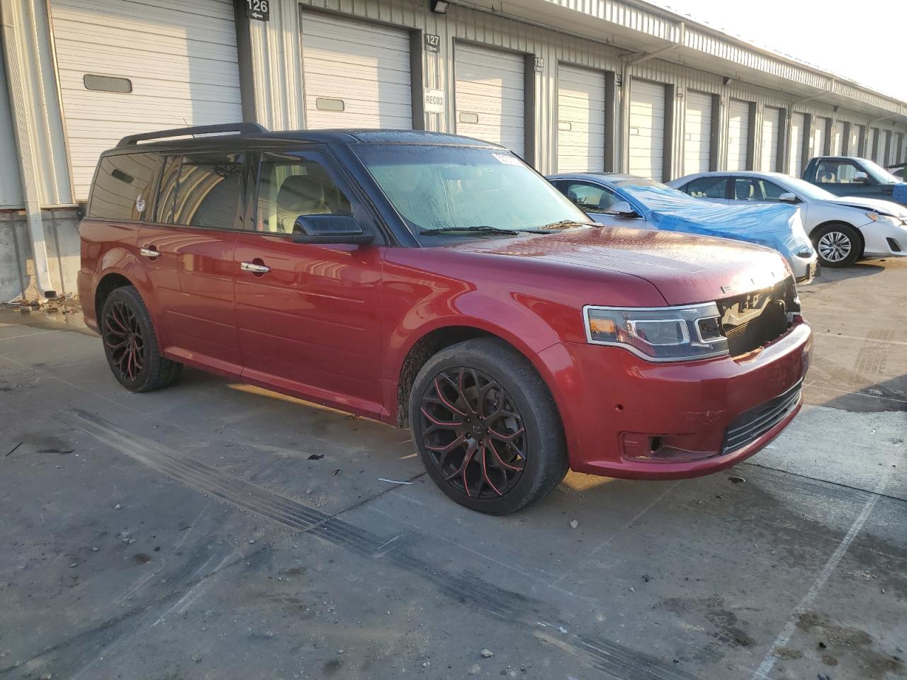 2018 Ford Flex Limited Burgundy vin: 2FMGK5D82JBA22650
